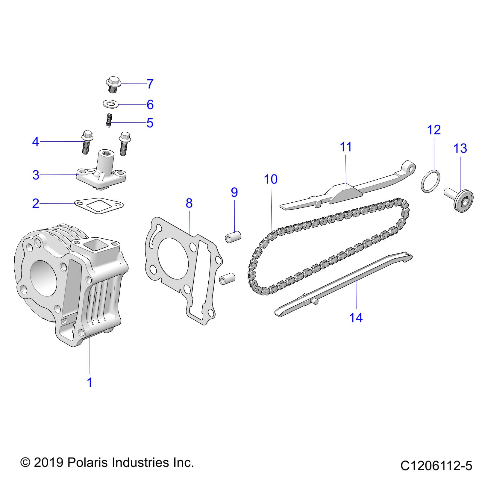 ENGINE, CYLINDER - A23HBE07B2 (C1206112-5)