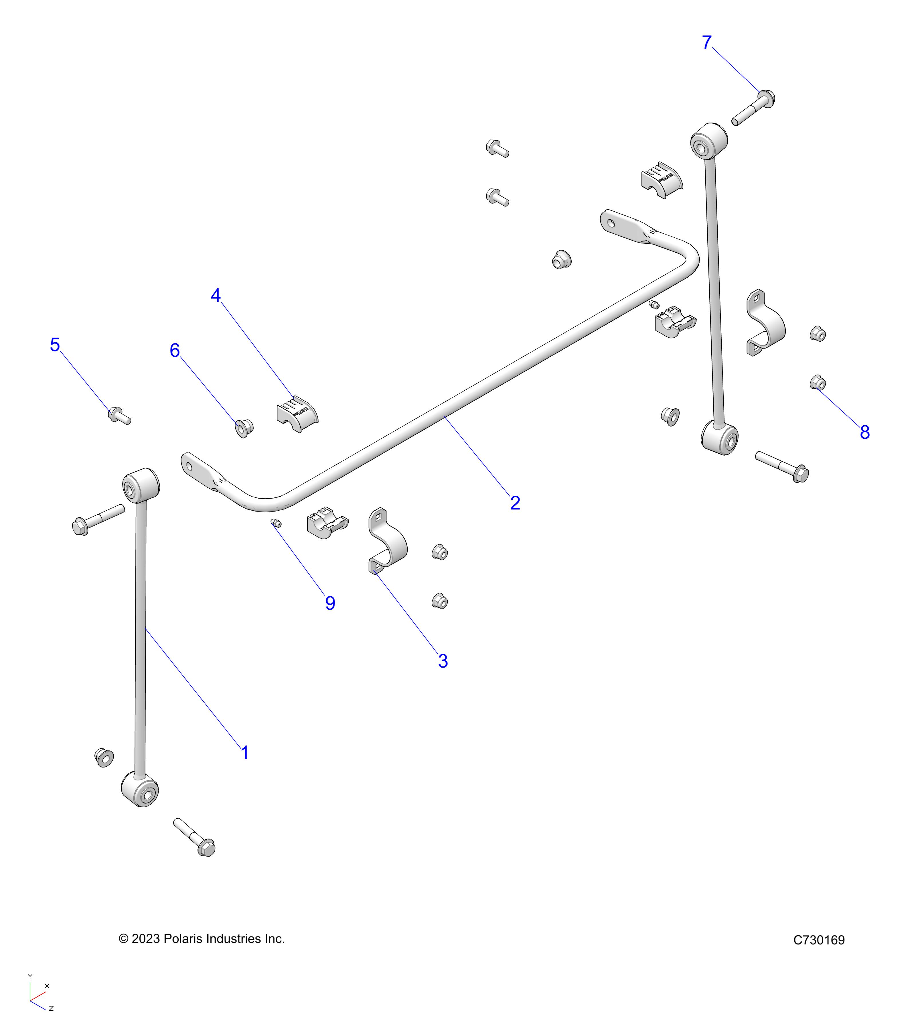 SUSPENSION, FRONT STABILIZER BAR - R25MAE57CK (C730169)