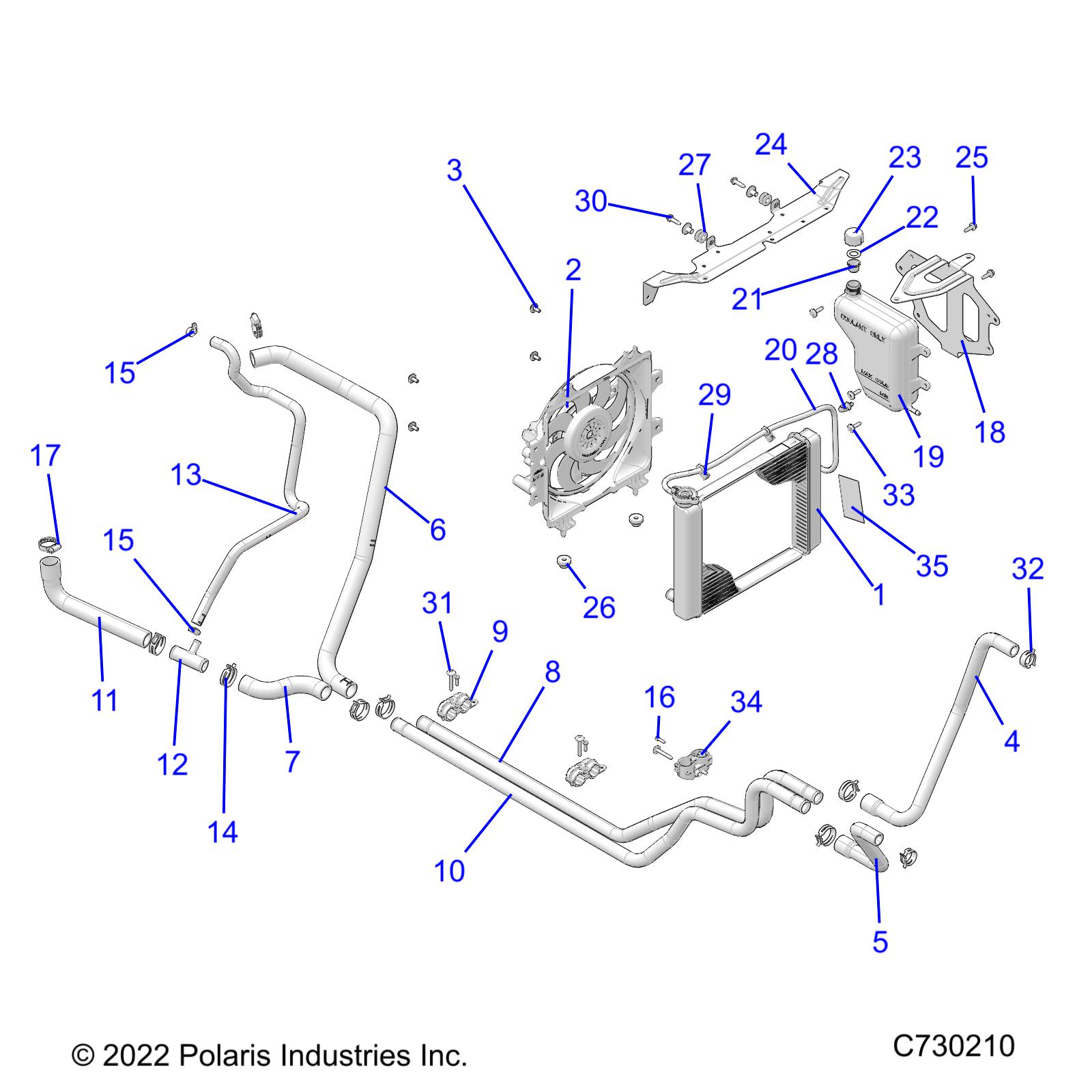 ENGINE, COOLING SYSTEM - R24MAA57P1/SCK (C730210)