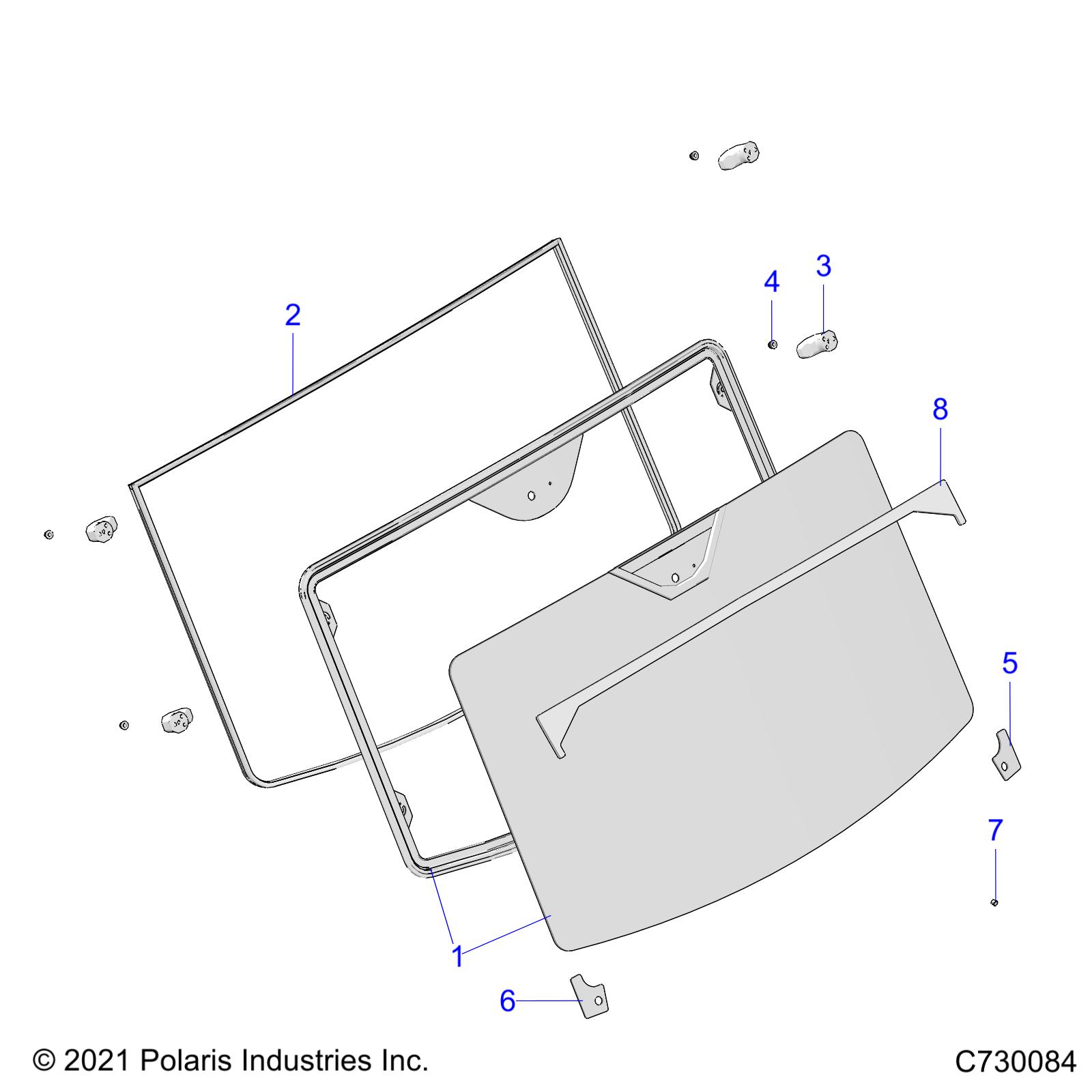 BODY, WINDSHIELD, FIXED - R20RSU99A/B (C730084)