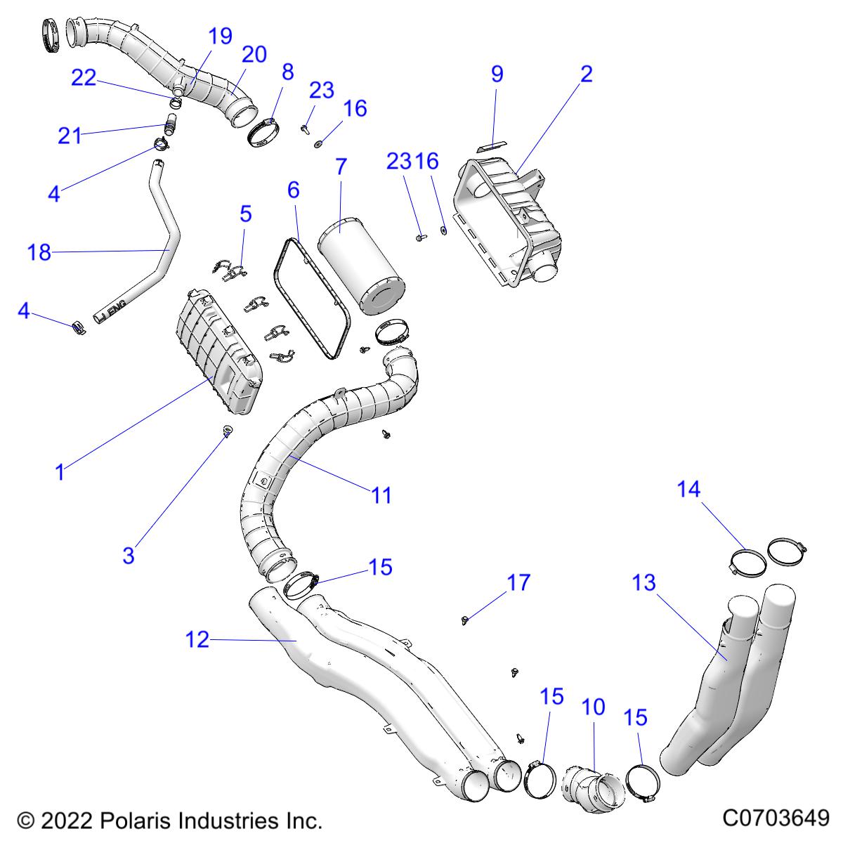 ENGINE, AIR INTAKE SYSTEM - R22RRJ99A9/B9 (C0703649)