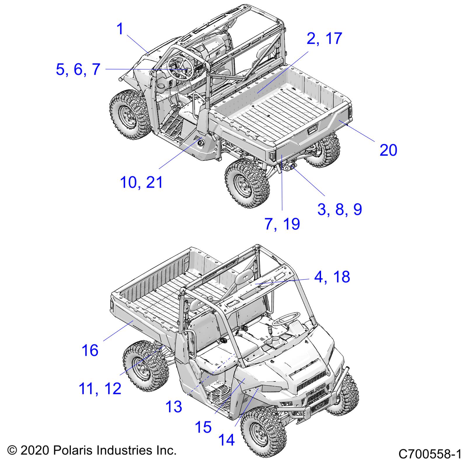 BODY, DECALS - D21BBPD4B4 (C700558-1)