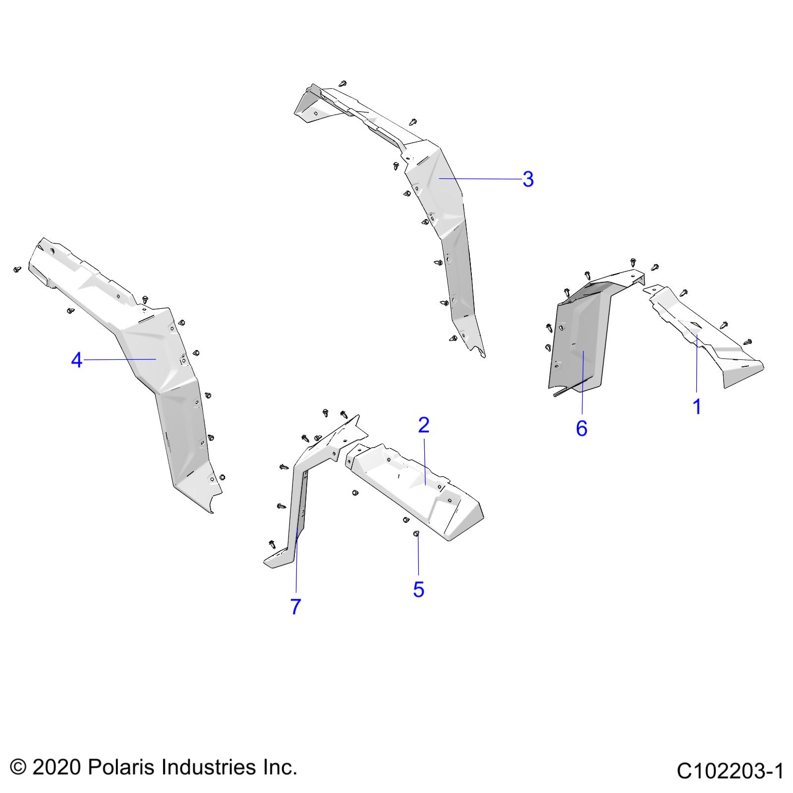 BODY, FENDER FLARES - A25SLE95CN (C102203-1)