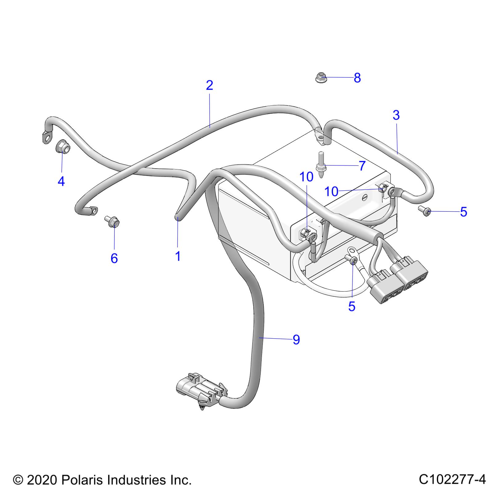 ELECTRICAL, BATTERY CABLES - A22SYE95PP (C102277-4)