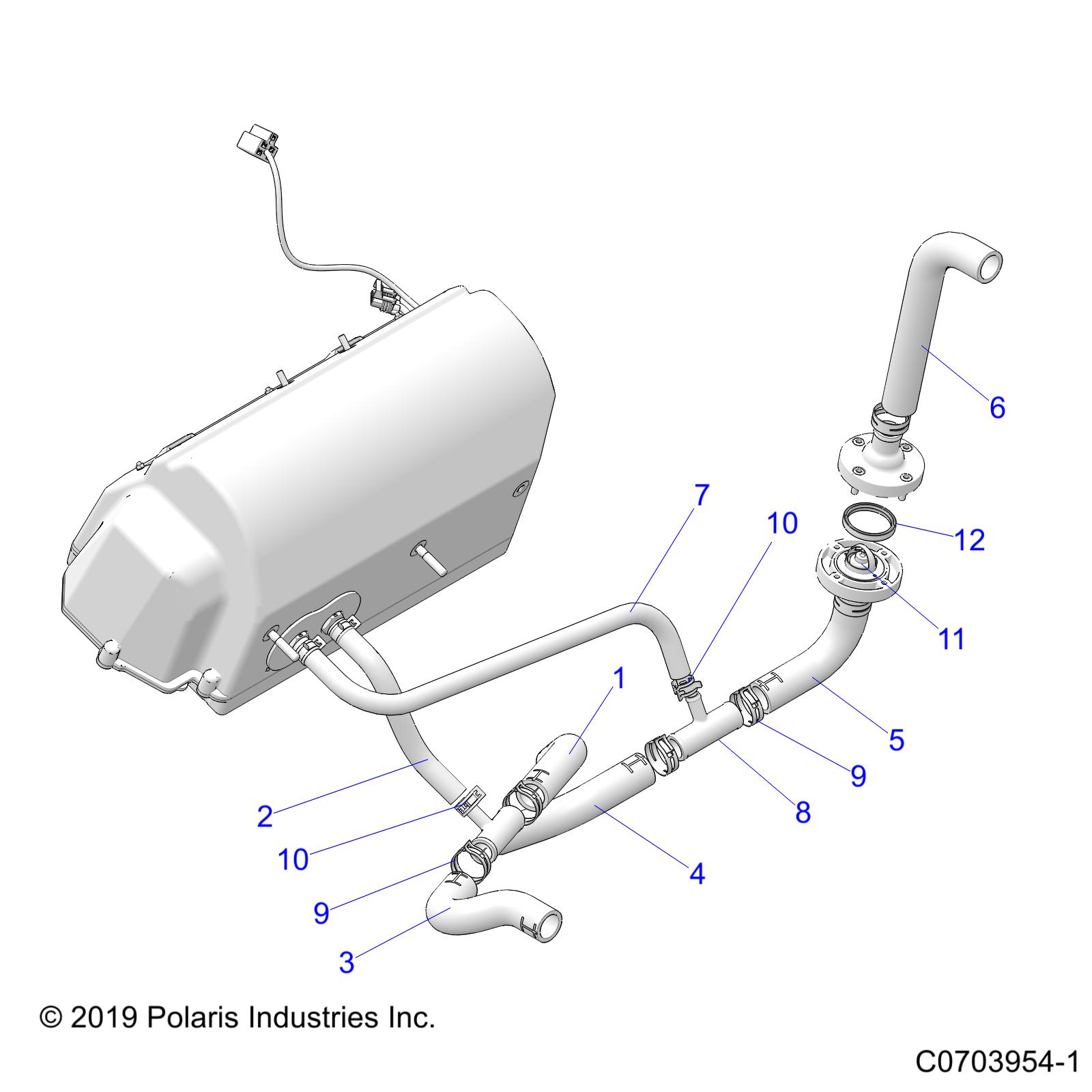 ENGINE, COOLING, HEATER HOSES - D21BFP99A4 (C0703954-1)