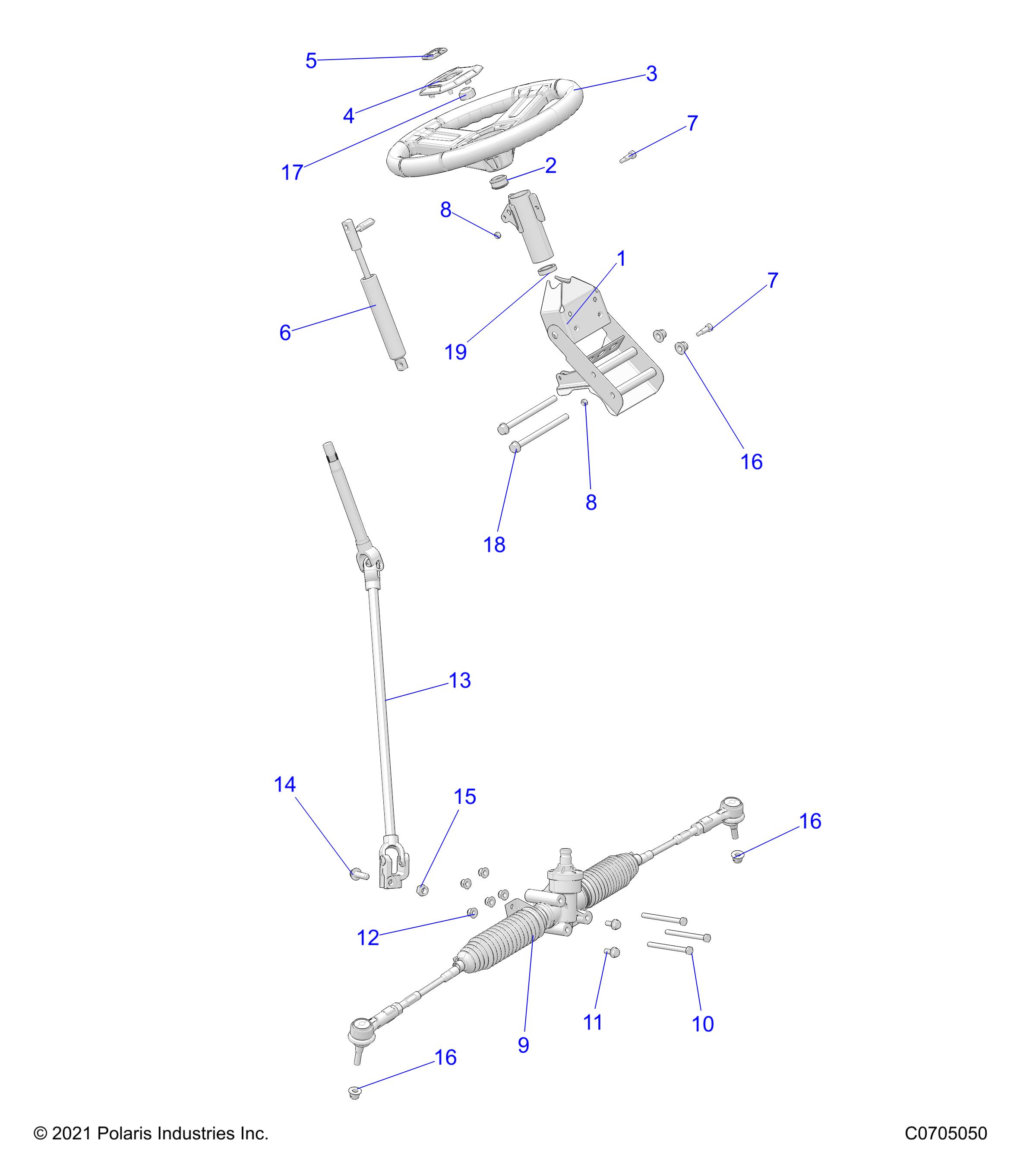 STEERING, STEERING ASM. - D22M4A57B4/G57B4 (C0705050)