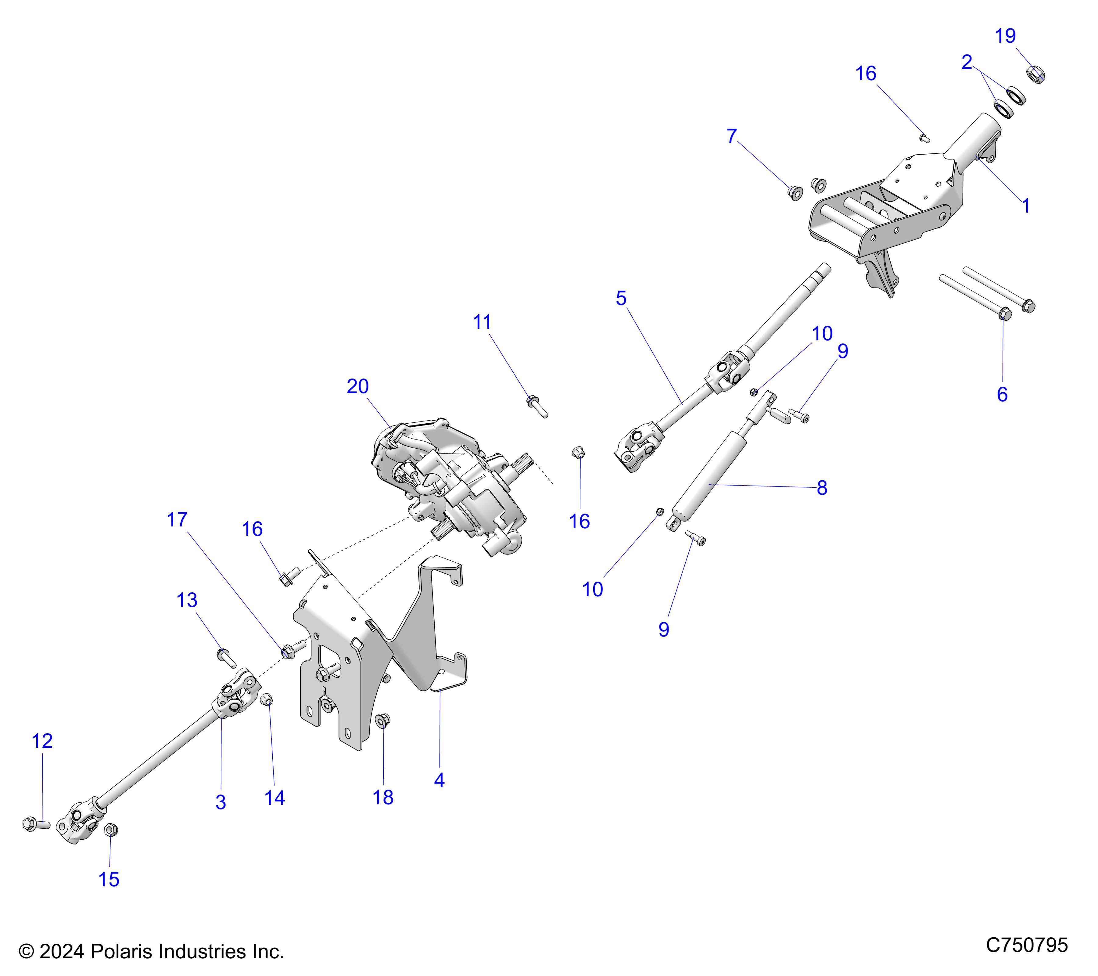 STEERING, STEERING ASM - Z25XPE92A/92B  (C750795)