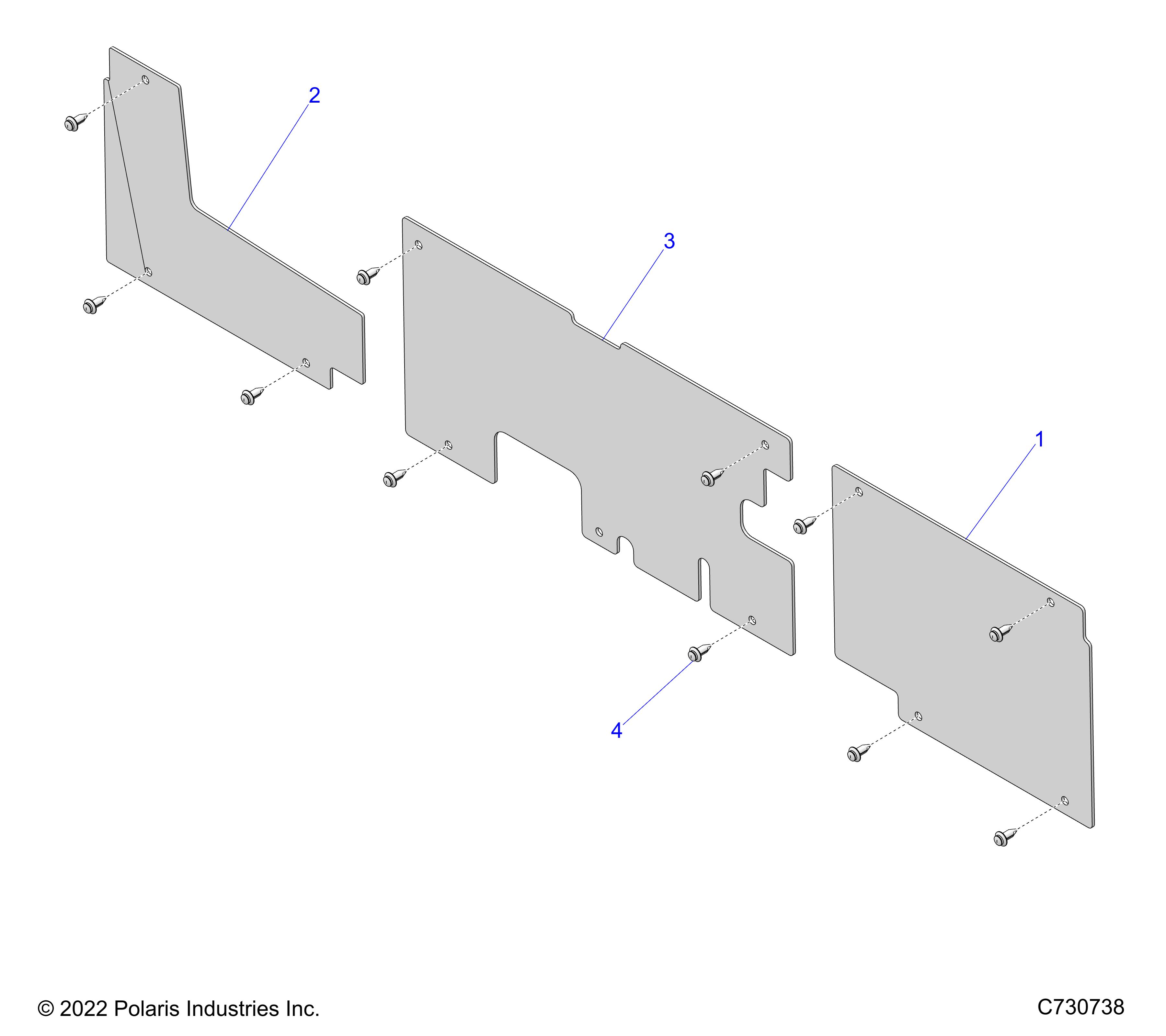 BODY, WHEEL WELL PLATES - R24CCA57A1 (C730738)