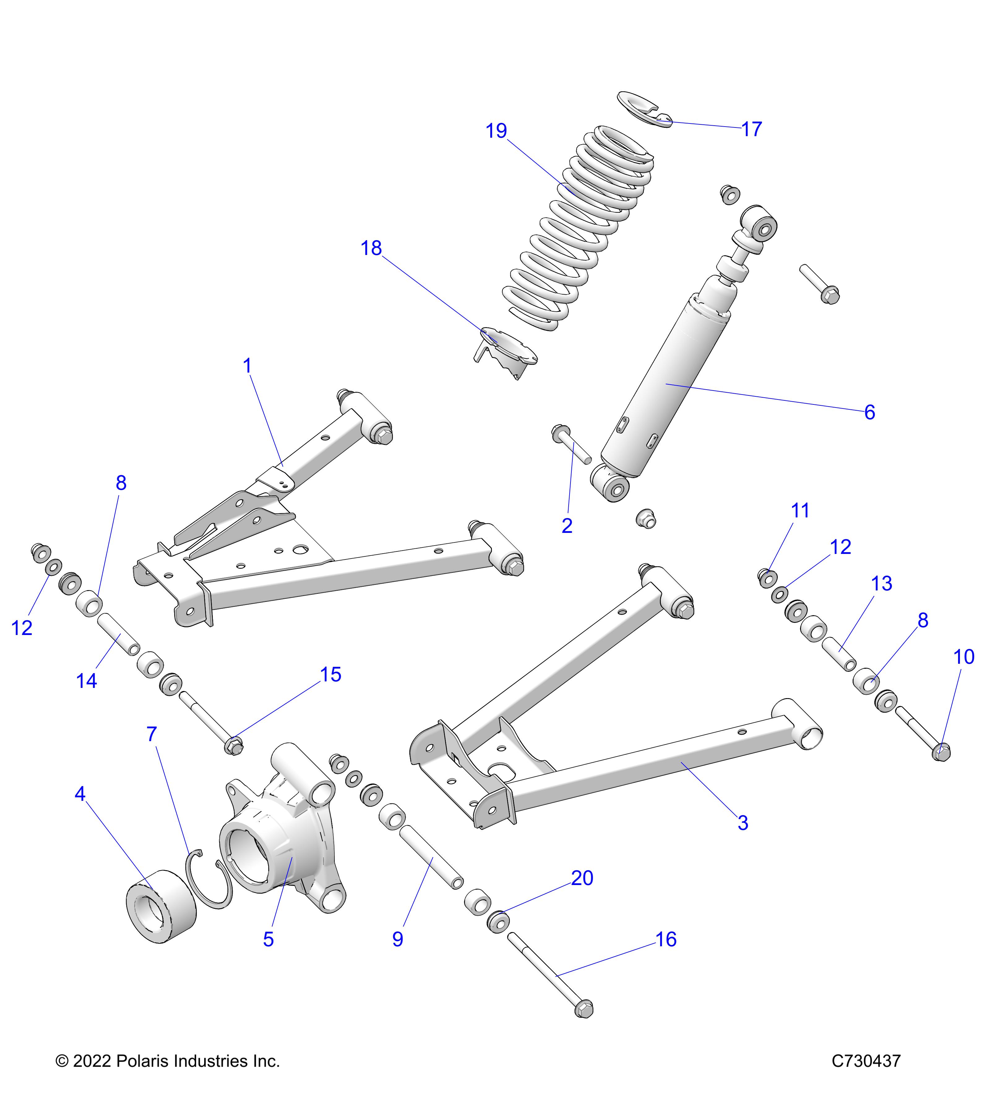 SUSPENSION, REAR - D24M2A57B4/G57B4/U57B4/W57B4 (C730437)