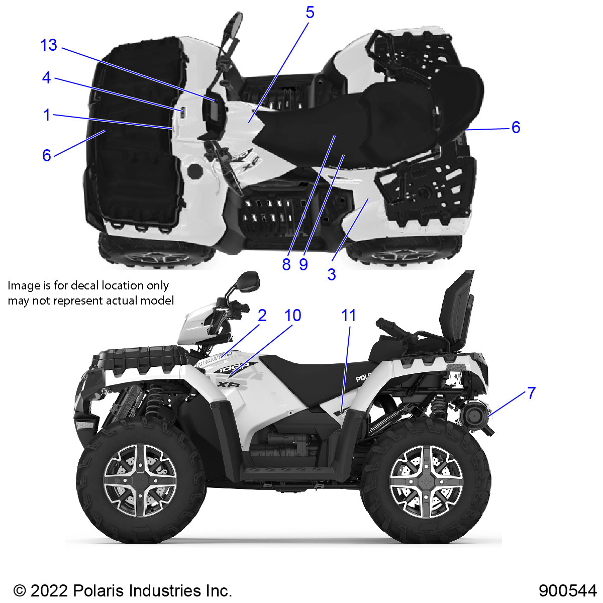 BODY, DECALS - A23SYE95PM (900544)