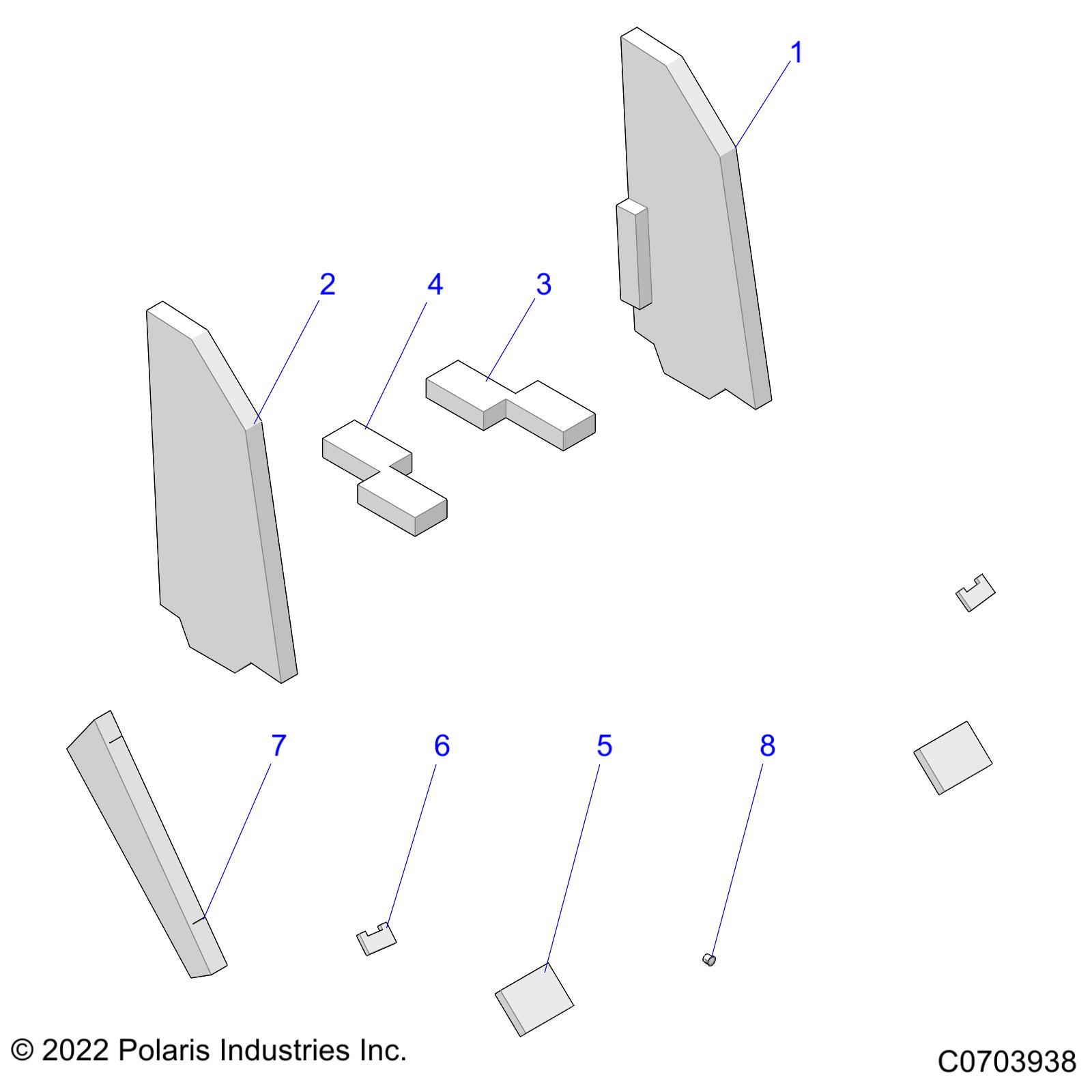 BODY, SEALING FOAM - R23RRS99CK (C0703938)