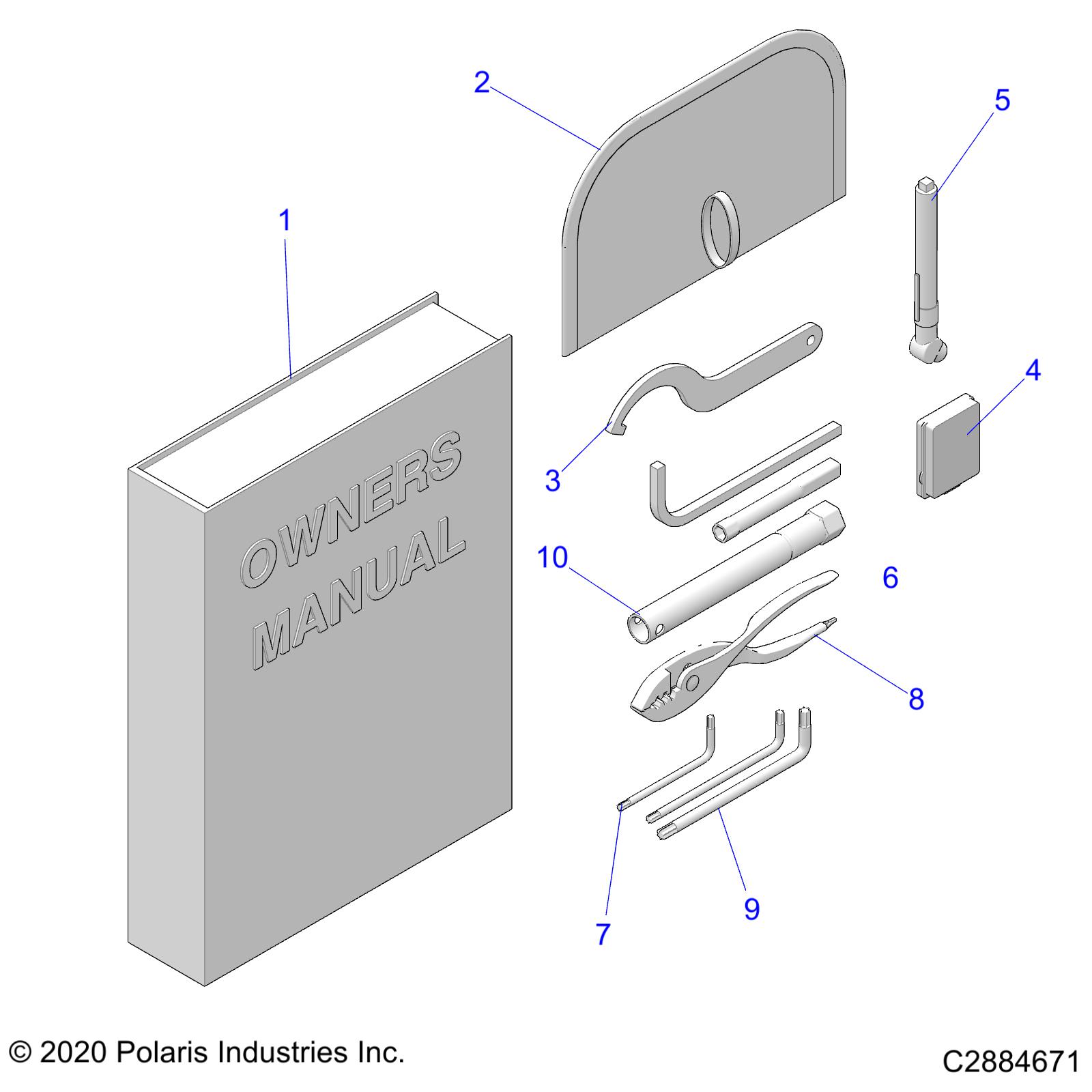 REFERENCES, TOOL KIT and OWNERS MANUALS - R22TAA99A1/A7 (C2884671)