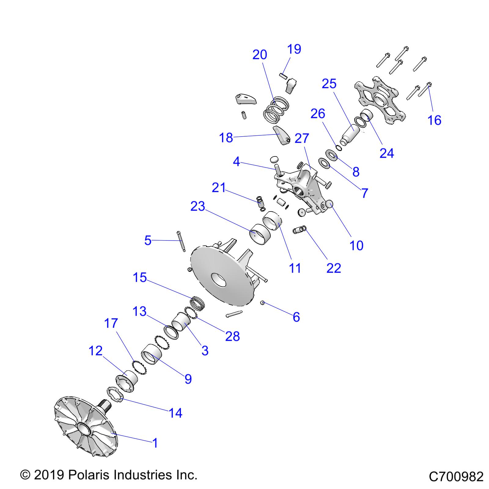 DRIVE TRAIN, CLUTCH, DRIVE - D20BBPD4B4/APD4B4 (C700982)