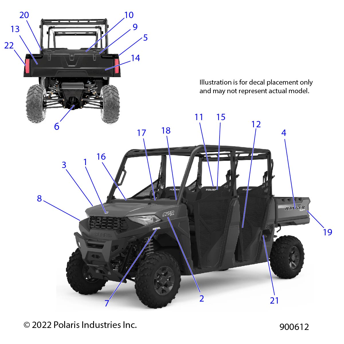 BODY, DECALS - D23M4A57B4/G57B4/U57B4/W57B4 (900612)