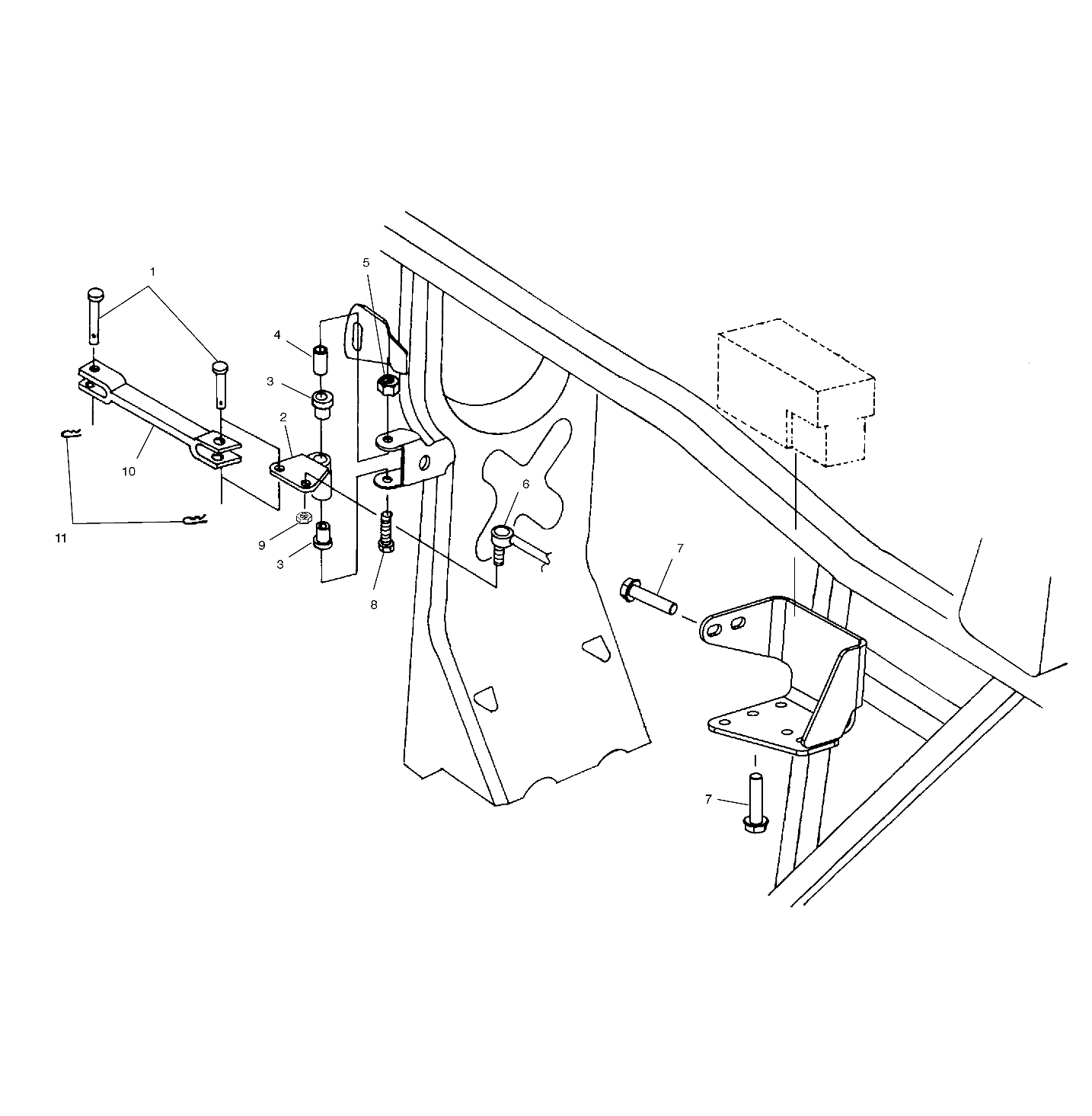 FRAME MOUNTING - A01CH50AD (4960026002B012)