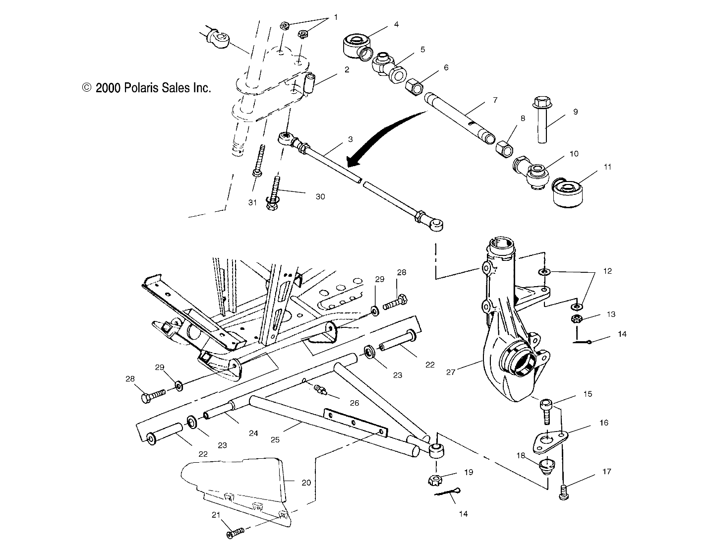 A-ARM/STRUT MOUNTING - A01CH50AD (4960026002C001)