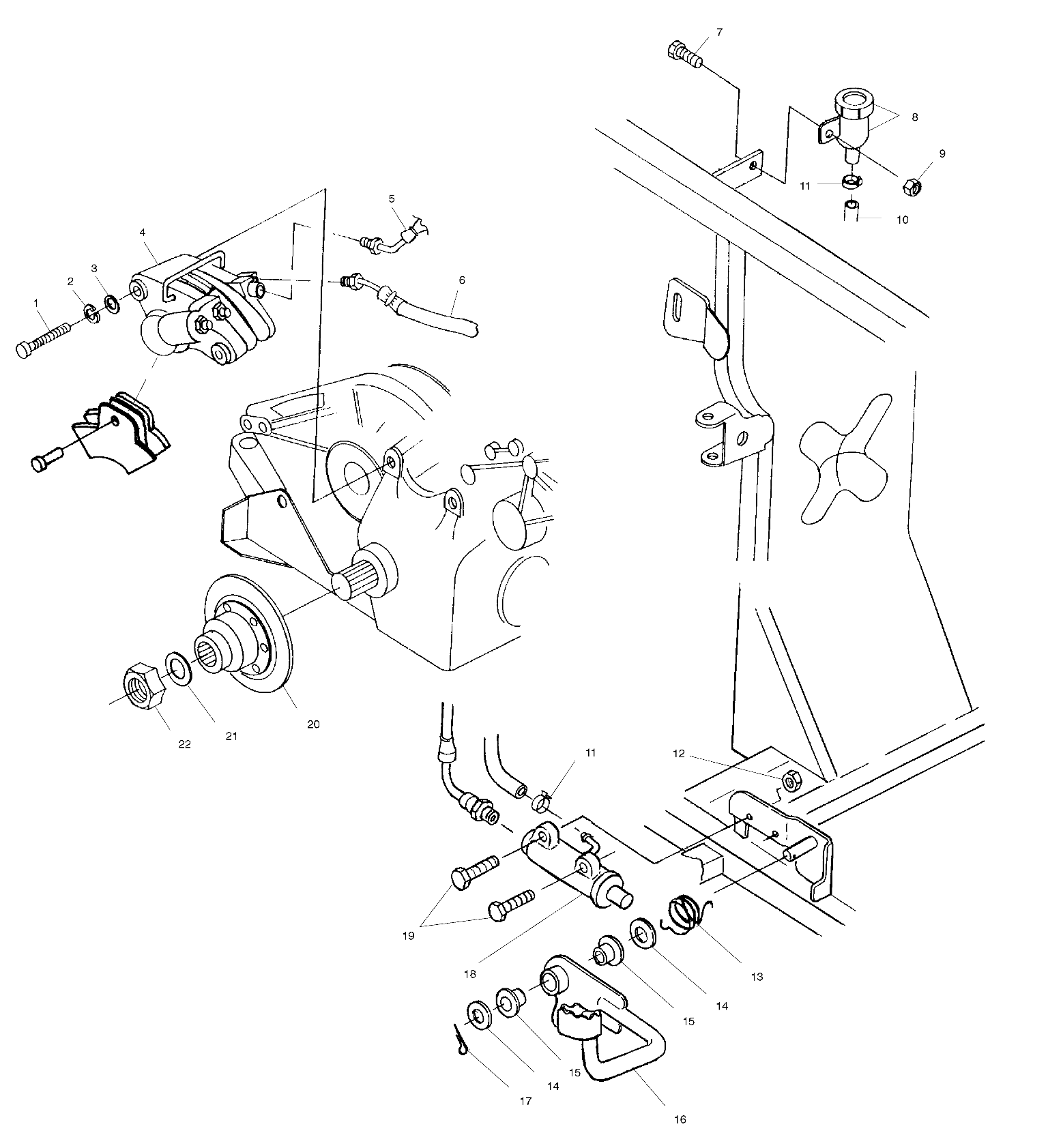 REAR BRAKE/FOOT PEDAL - A01CH50AD (4960026002C009)