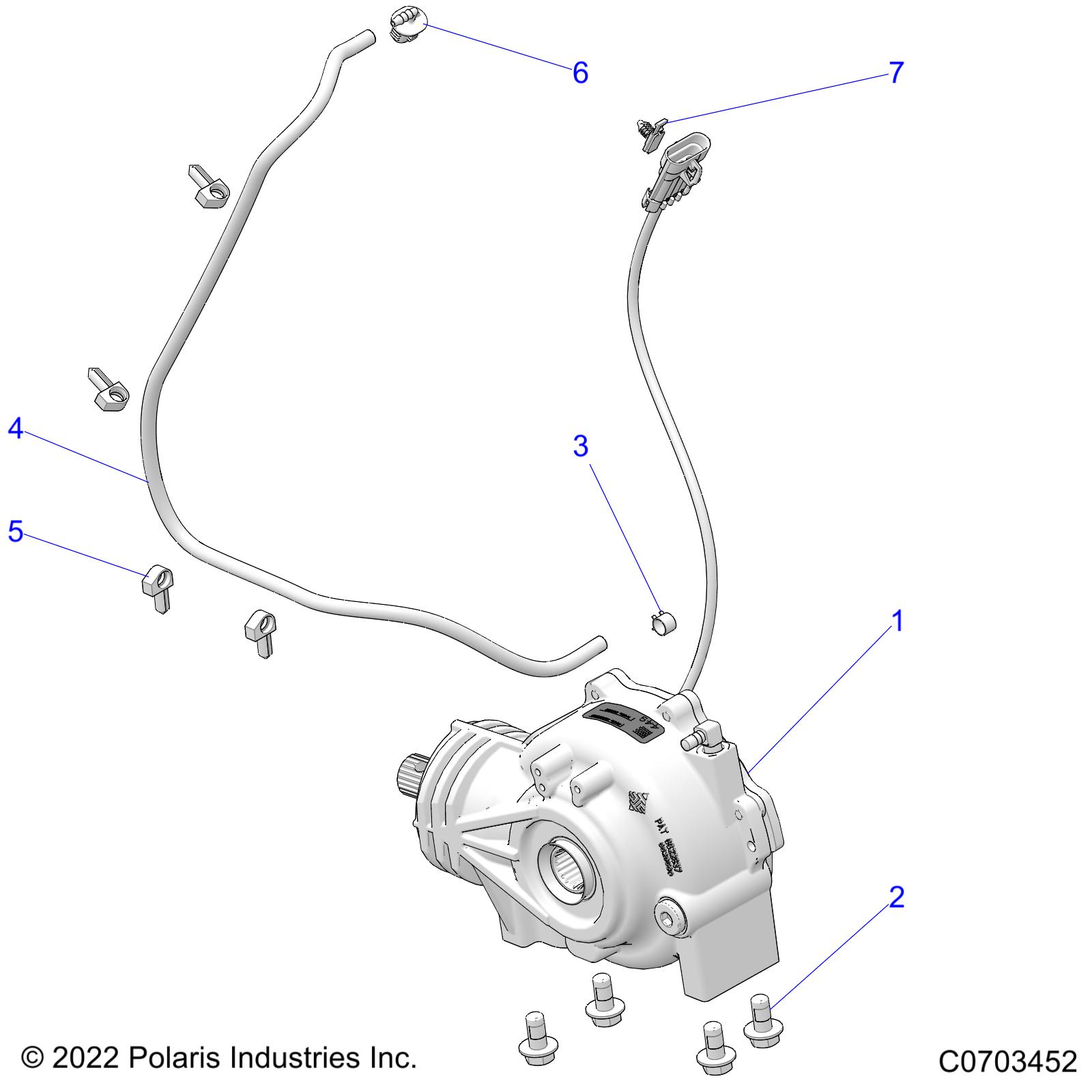 DRIVE TRAIN, FRONT GEARCASE MOUNTING - R22RRED4FA/NA/SCA/SCM (C0703452)