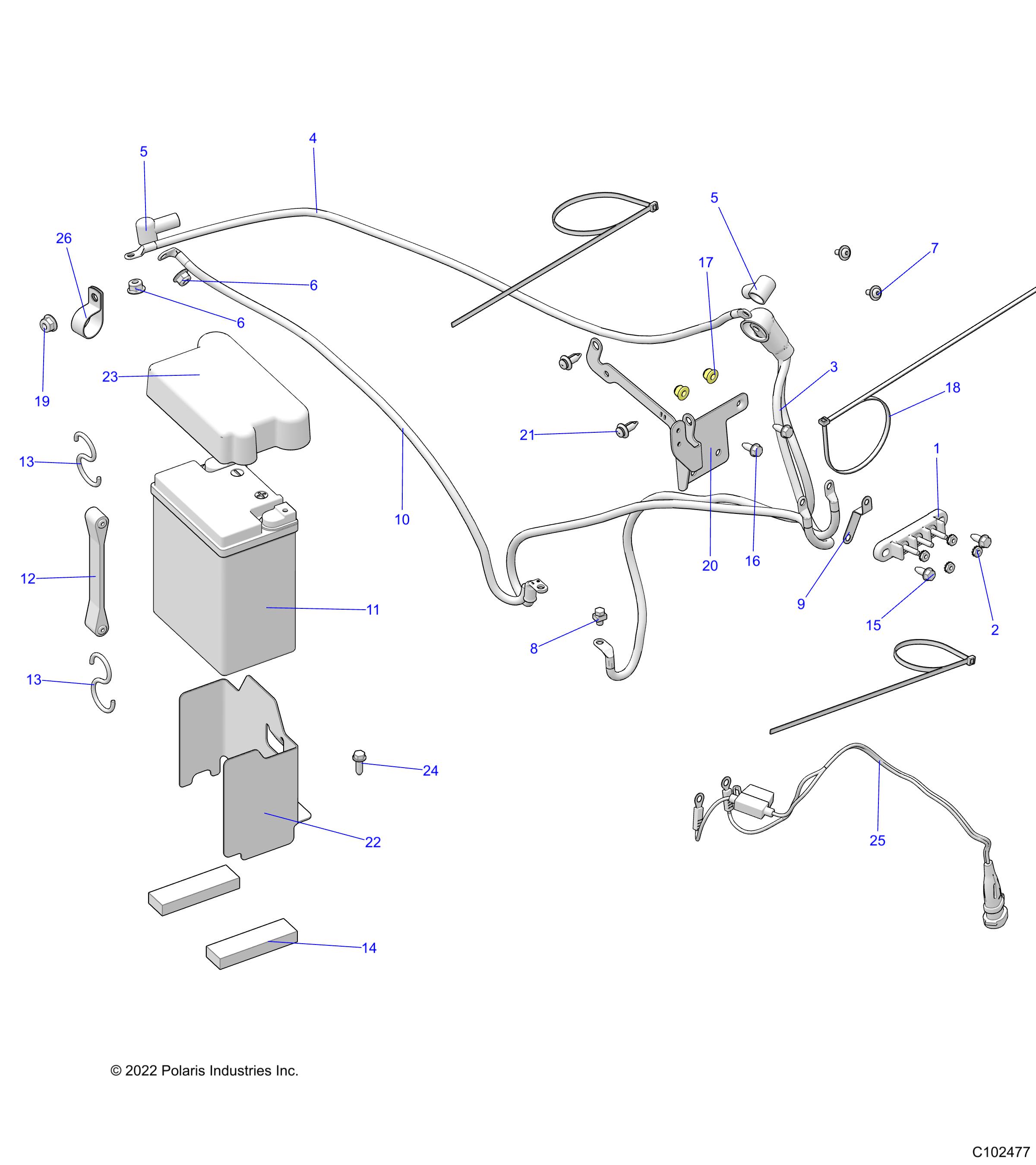 ELECTRICAL, BATTERY - A23S6E57F1/FK (C102477)