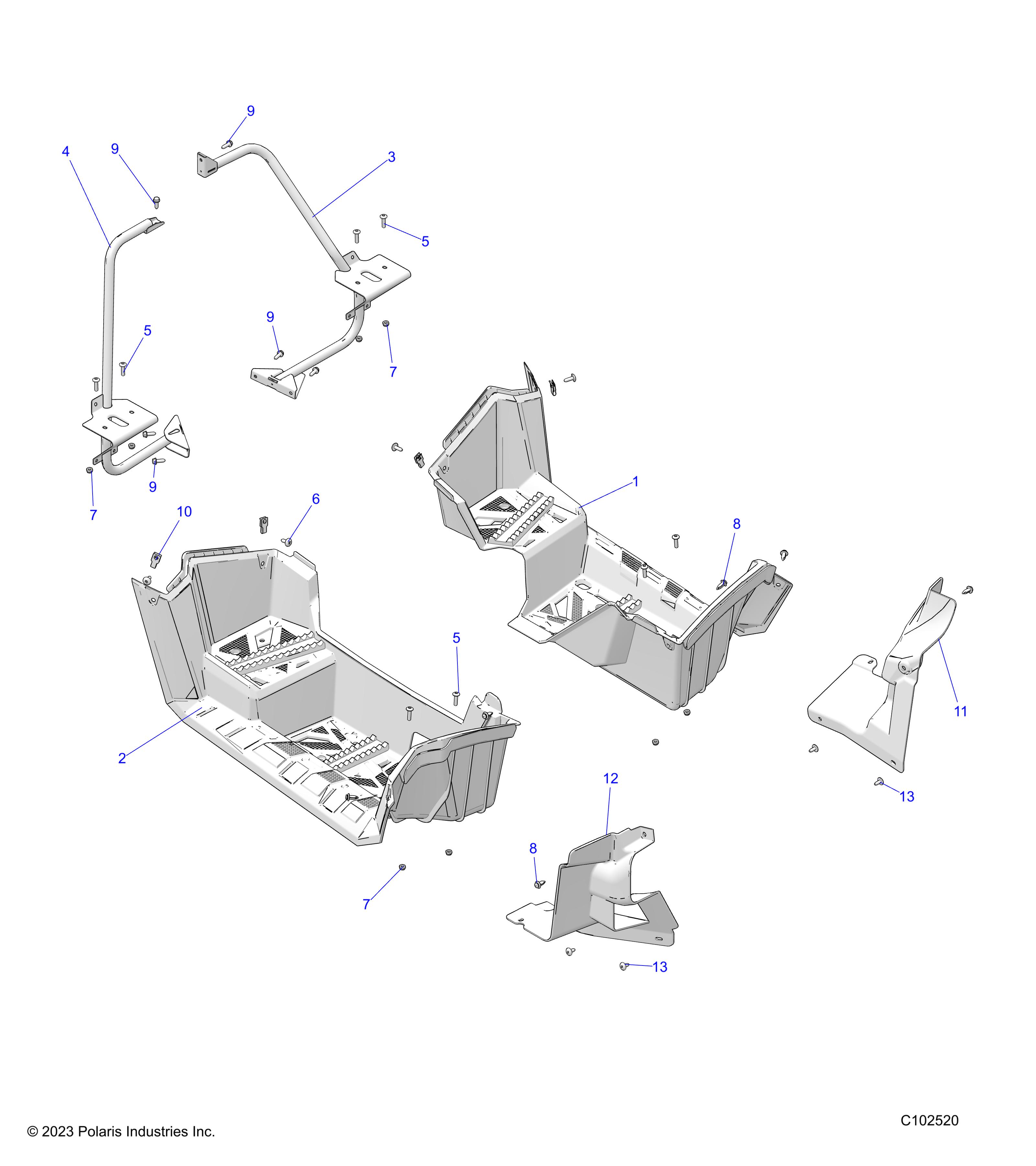 BODY, FOOTWELLS - A25SDZ57AP (C102520)