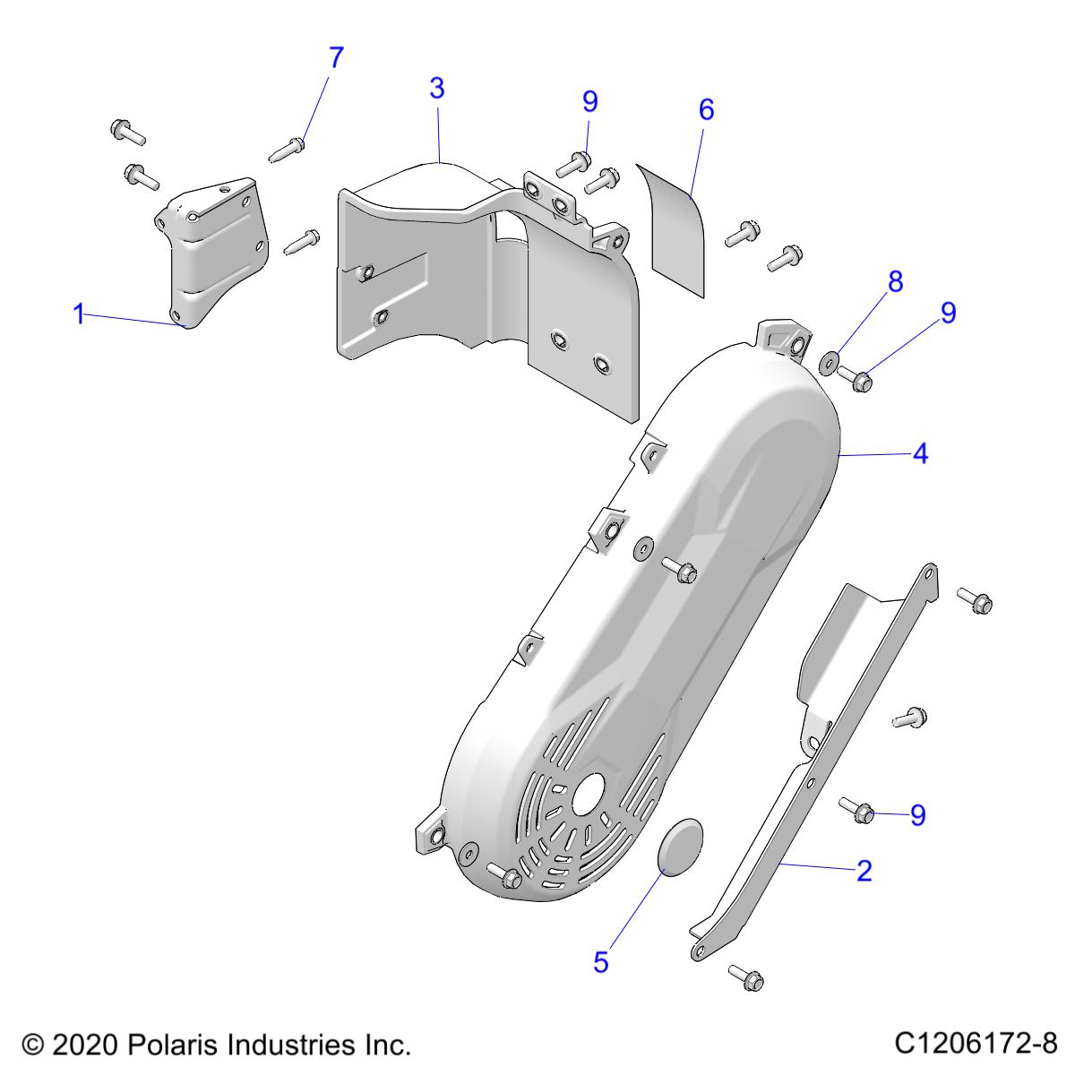 ENGINE, SHIELDS - Z23RGD2KAJ/AK/BJ/BK (C1206172-8)