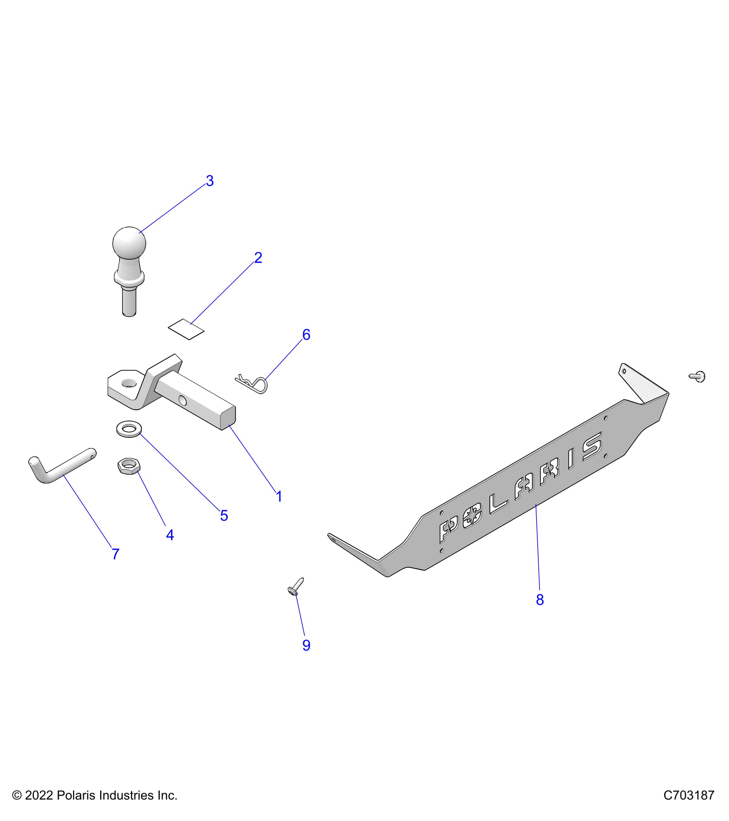 CHASSIS, HITCH - Z23ASS99F4 (C703187)