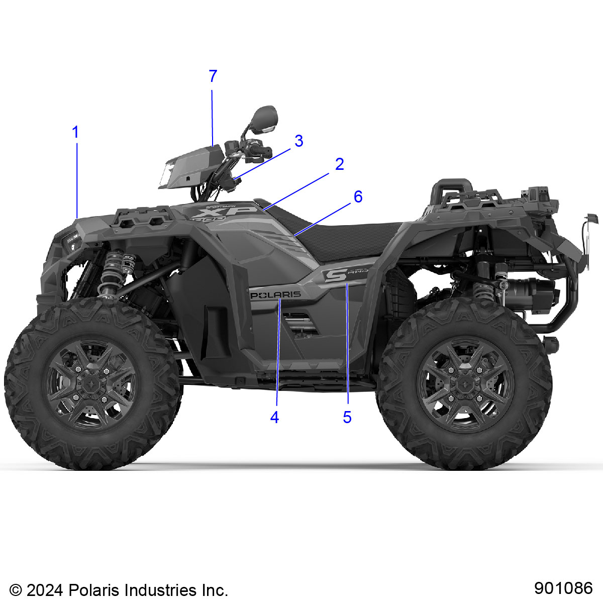 BODY, DECALS GRAPHIC- A25SLE95CF/FF (901086)