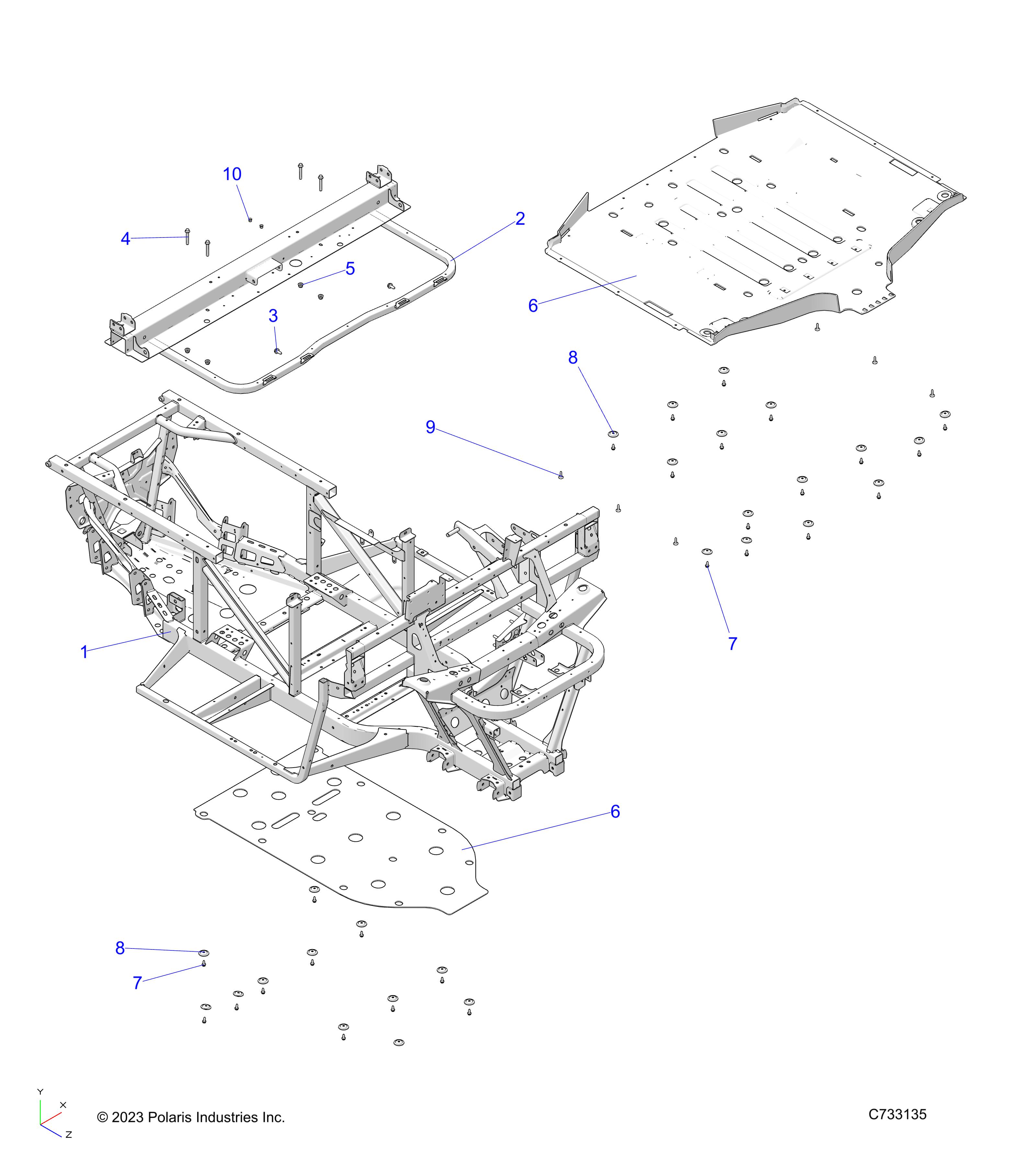 CHASSIS, FRAME  - R25MAE57F1/C1/G1/G9 (C730216)