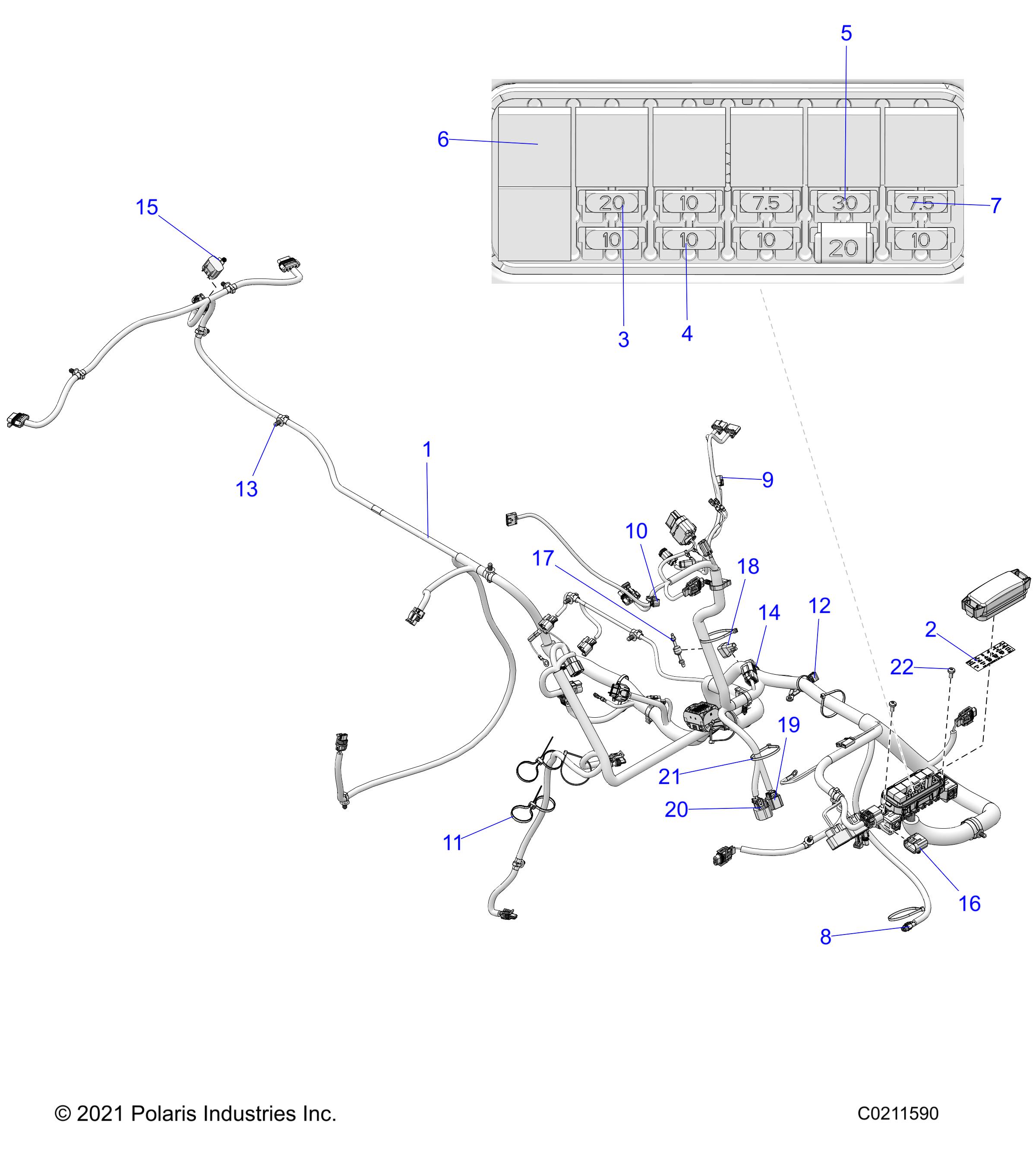 ELECTRICAL, HARNESS - A22SXA85A1/A6 (C0211590)