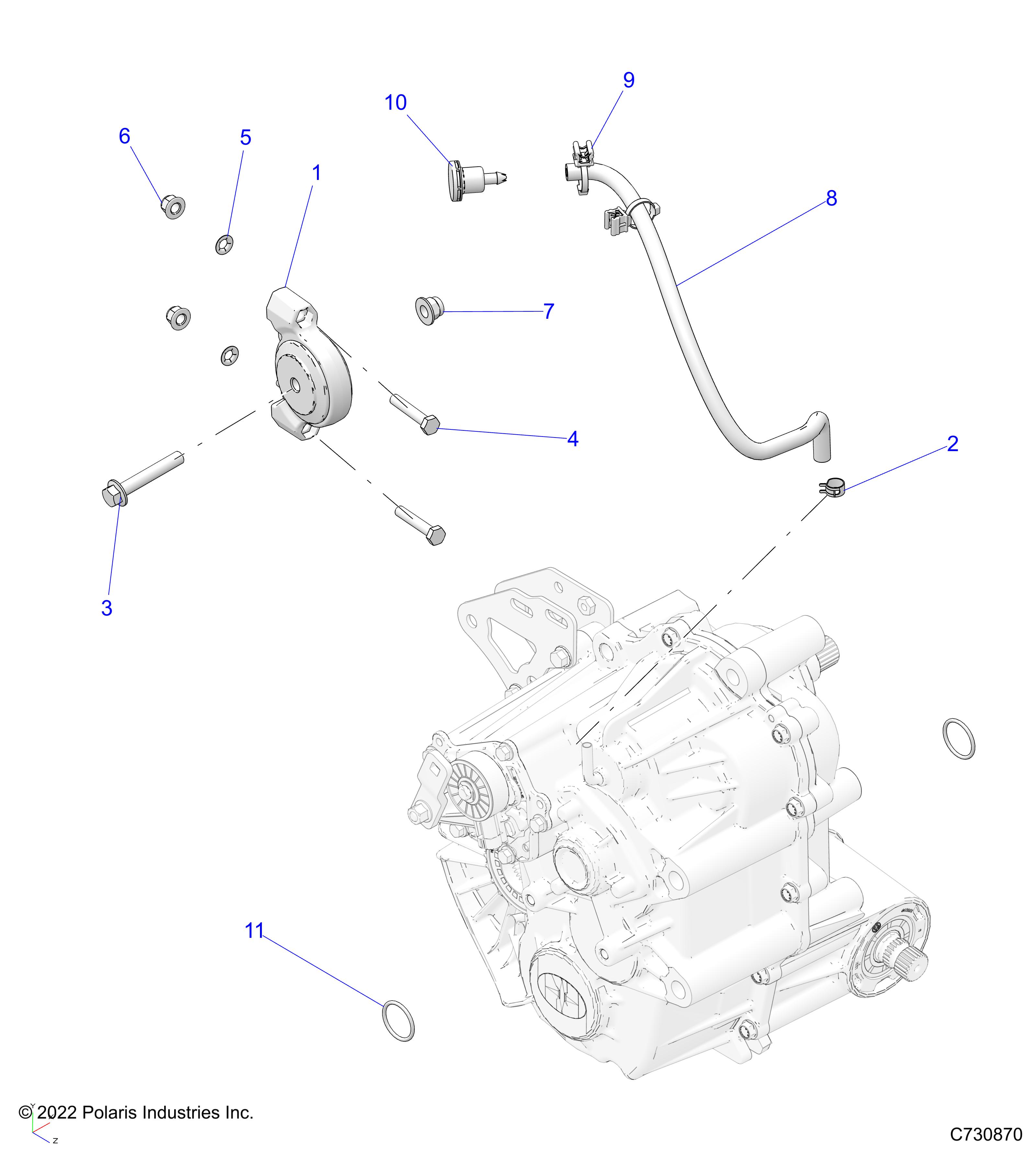 DRIVE TRAIN, MAIN GEARCASE MOUNTING - R24E3GC4FD/SC4CD/SC4FD (702796)