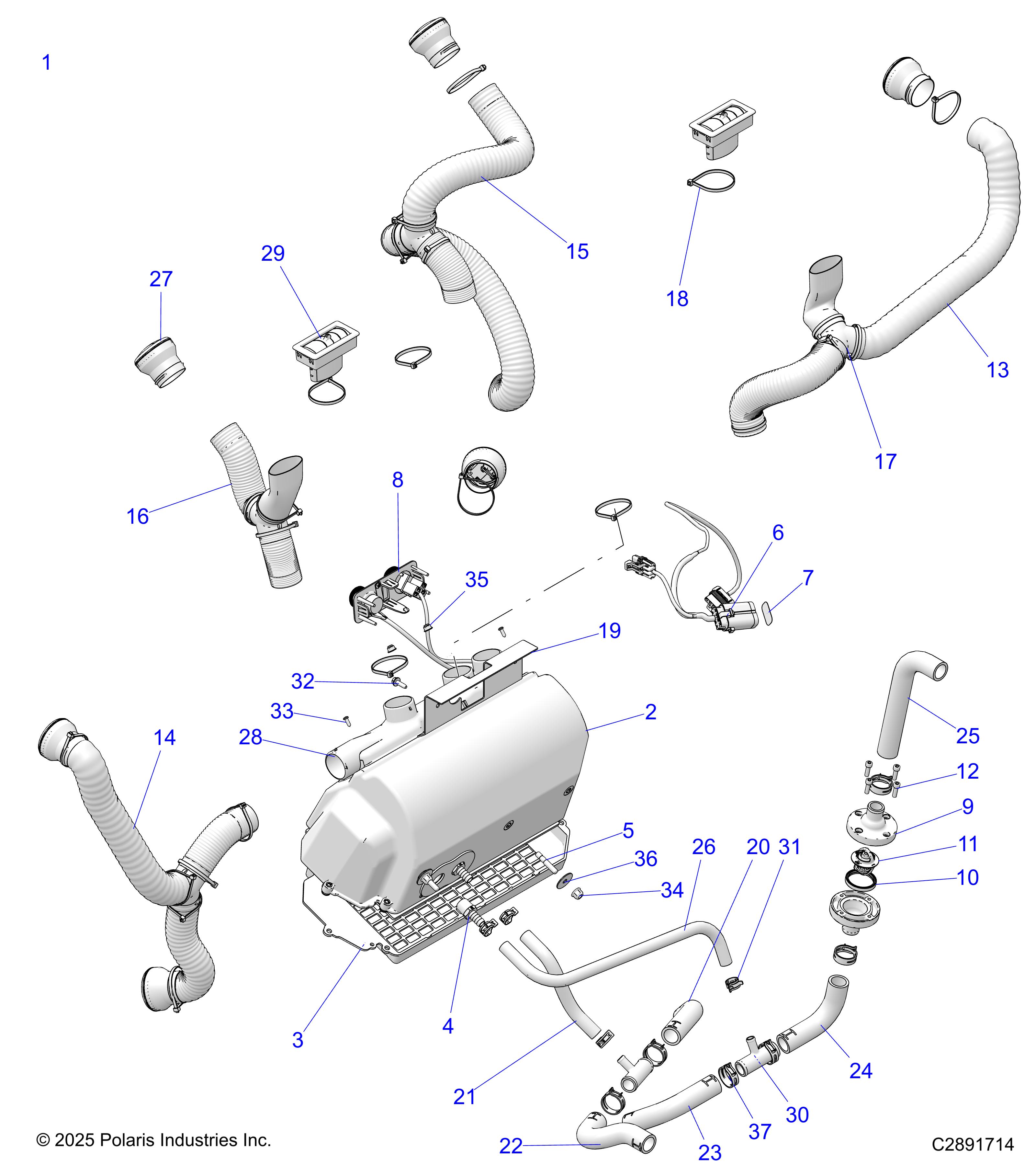 BODY, HEATER - D26P2GD4B4/WD4B4 (C2891714)