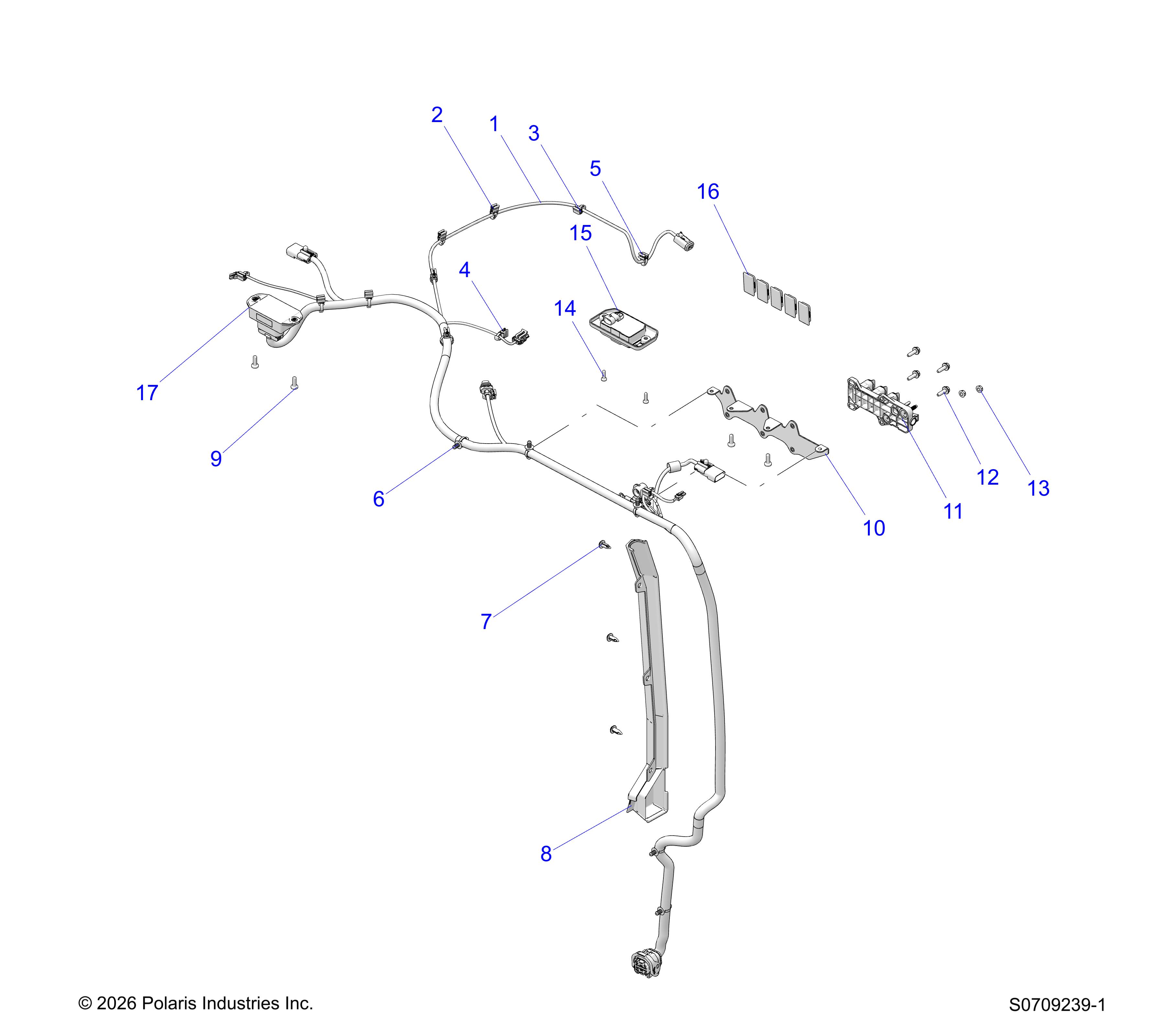 ELECTRICAL, WIRE HARNESS, ROOF - R26XAL1RBB/BJ (C0709239-1)