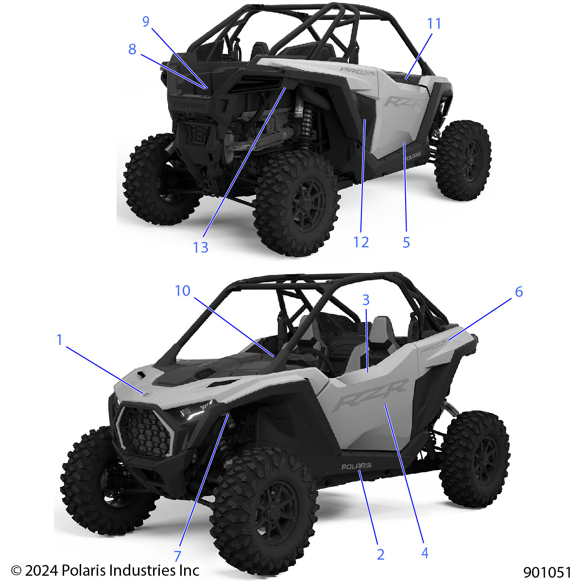 BODY, DECALS - Z25XPE92A4/B4 (901051)