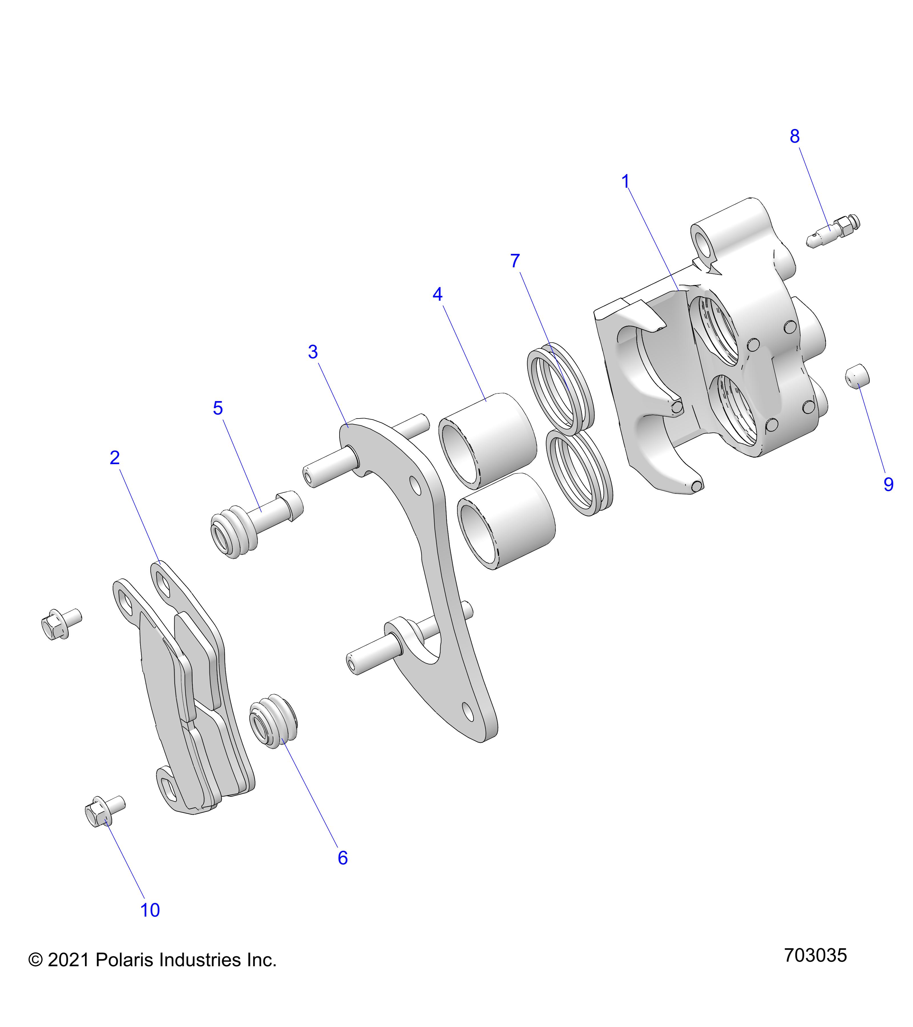 BRAKES, CALIPER, REAR - Z22RML2KAL/AP/BK/BL/BP/BT (C701142-01)