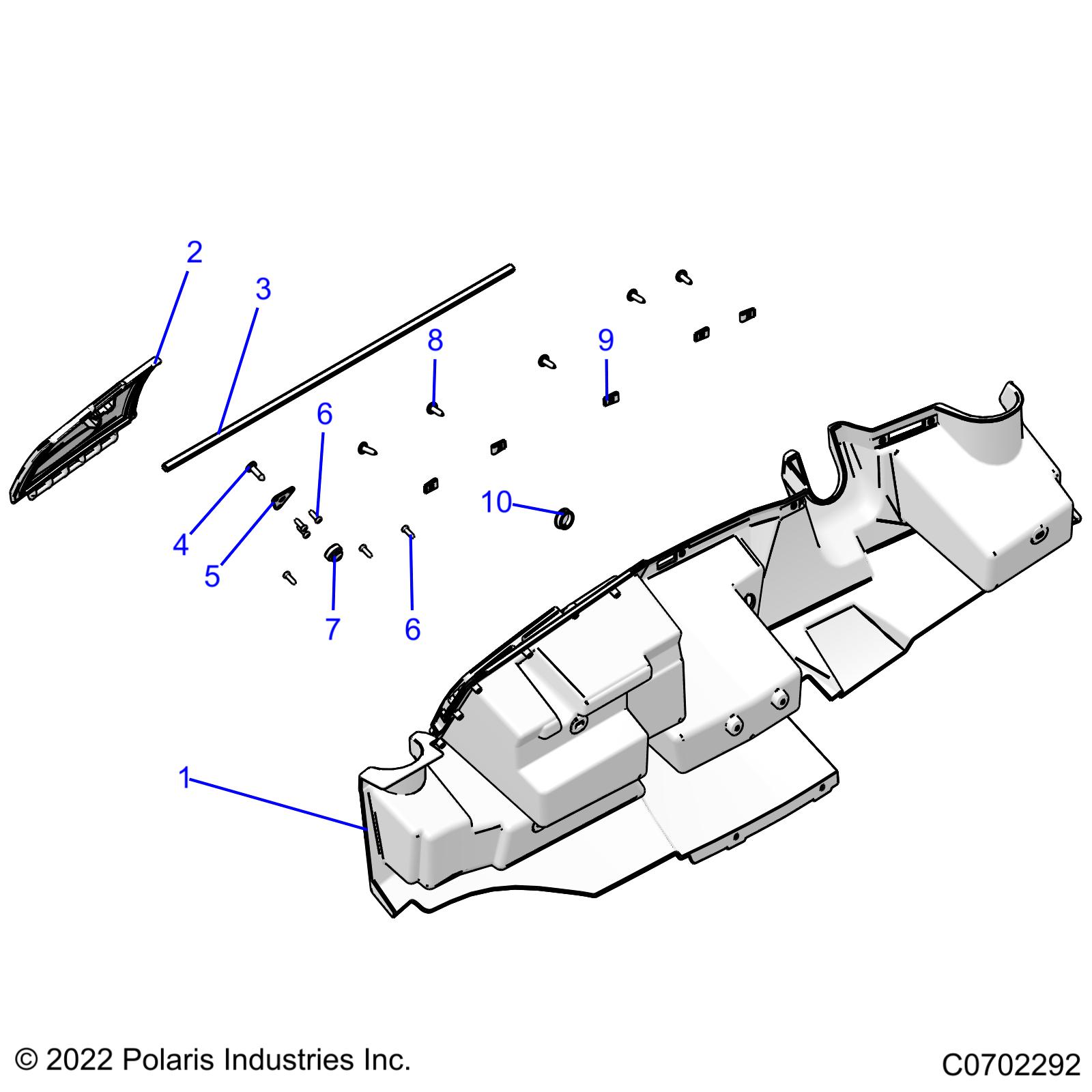 BODY, GLOVE BOX STORAGE - R23CDA57A1 (C0702292)