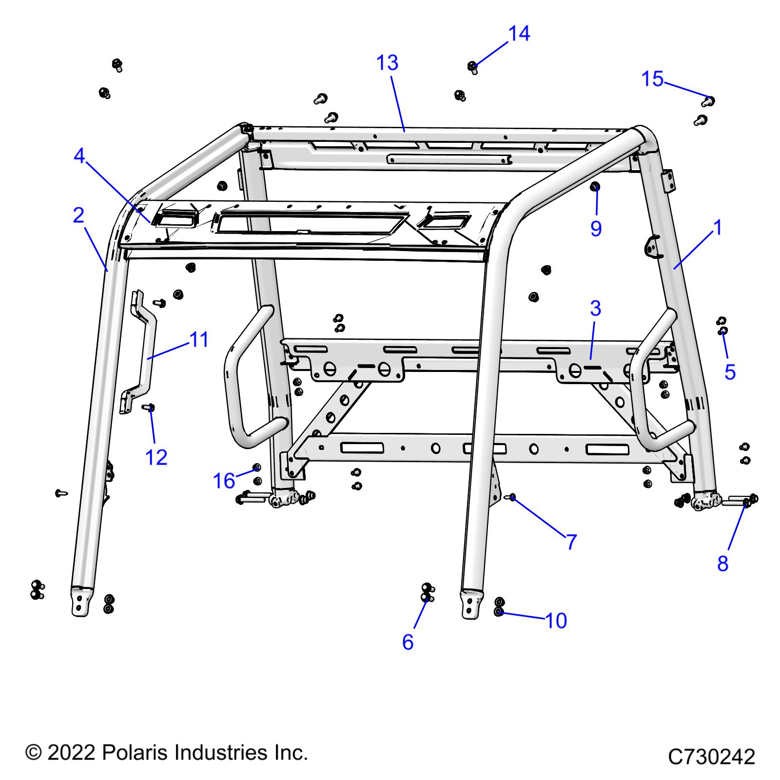 CHASSIS, CAB FRAME - R22MAA57F1/SF1/F9/C1/C9/CK (C730242)