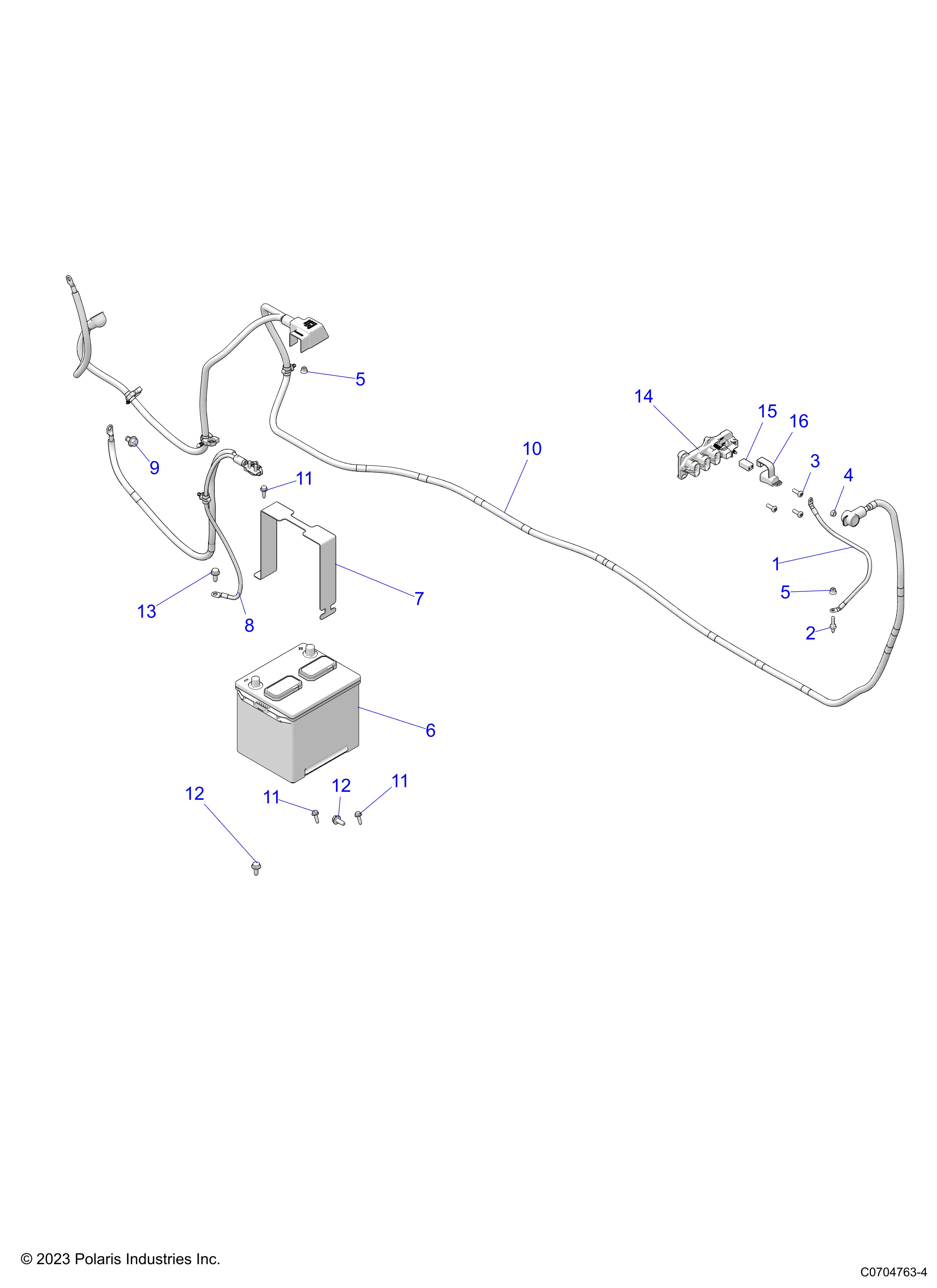ELECTRICAL, BATTERY - D26P4ED4D4 (C0704763-4)