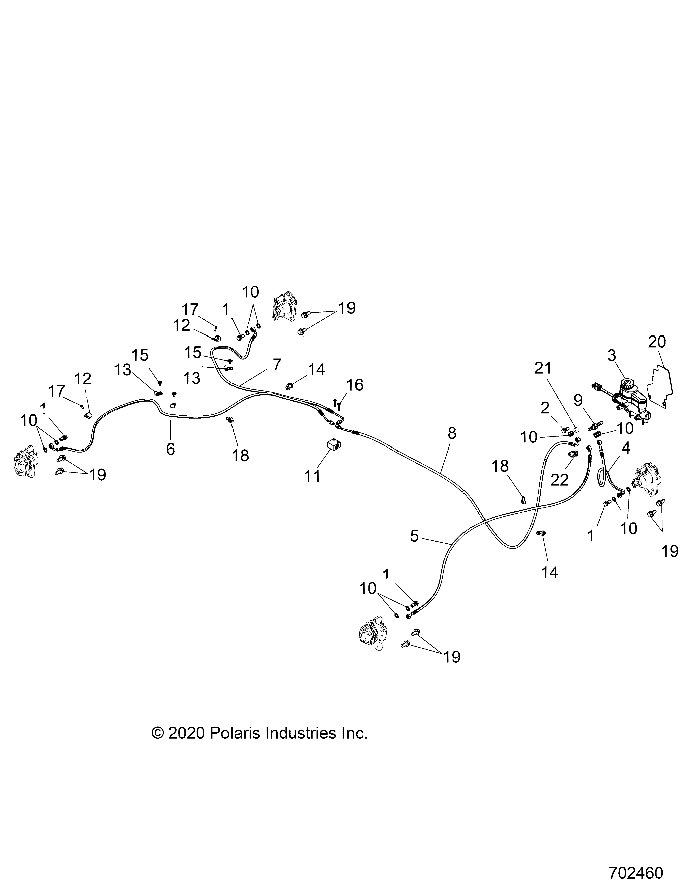 BRAKES, BRAKE LINES and MASTER CYLINDER - R19RMA57F1/S57C1/F1 (701460)