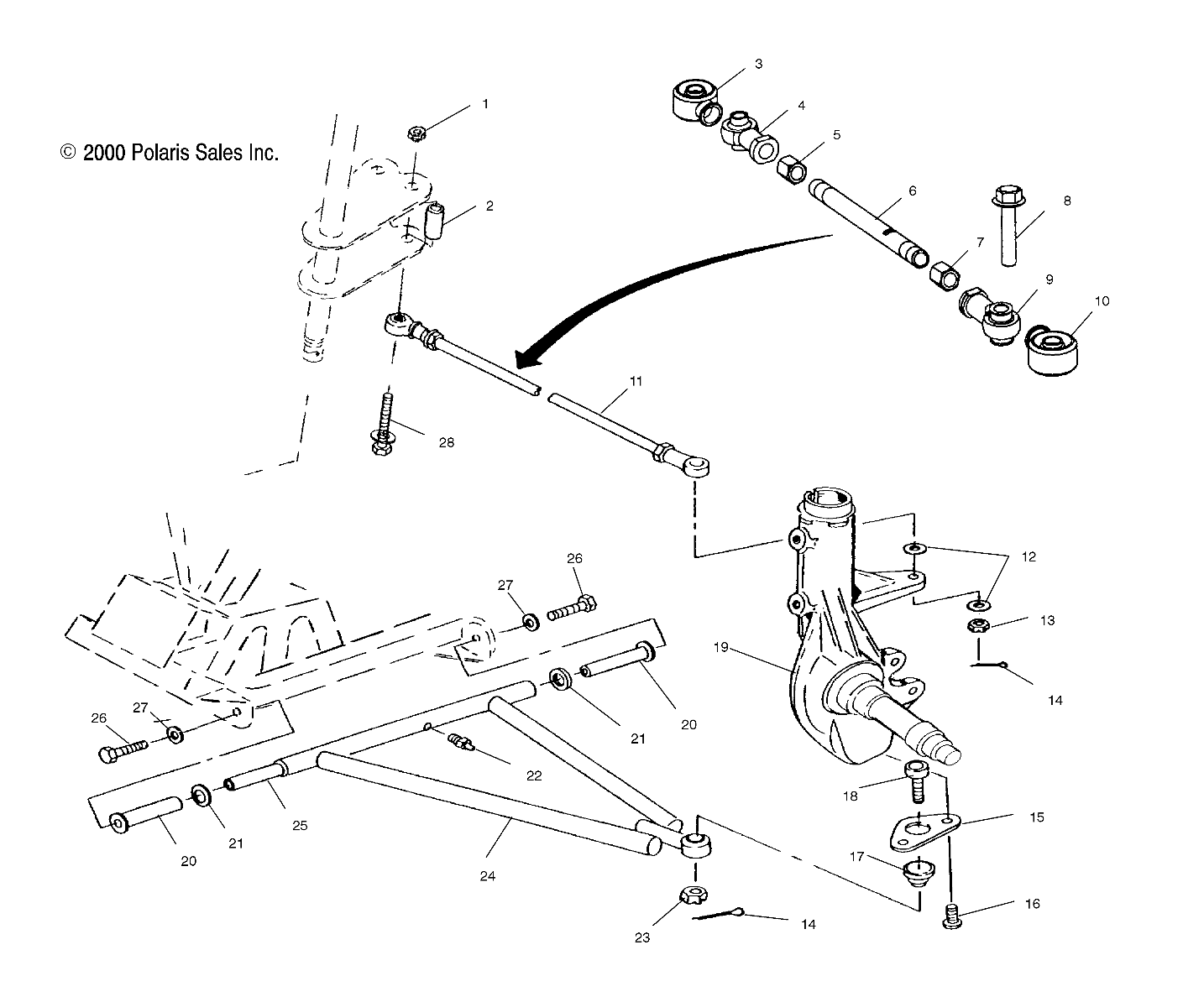 A-ARM/STRUT MOUNTING - A01BA25CA (4963666366B002)