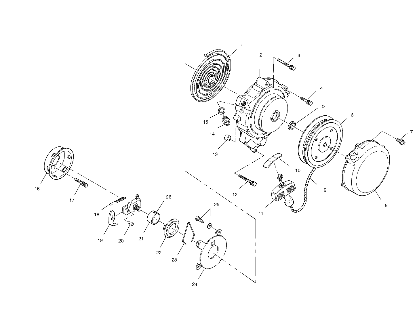 RECOIL STARTER - A01BA25CA (4963666366C012)