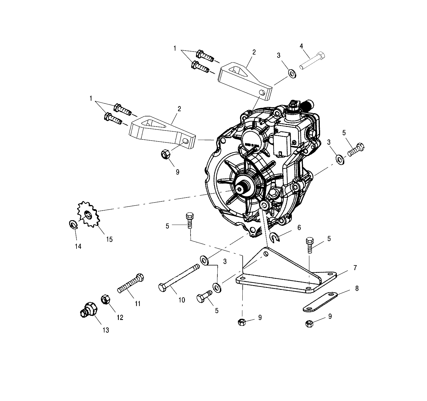 GEARCASE MOUNTING - A01BA50AA (4963716371B013)