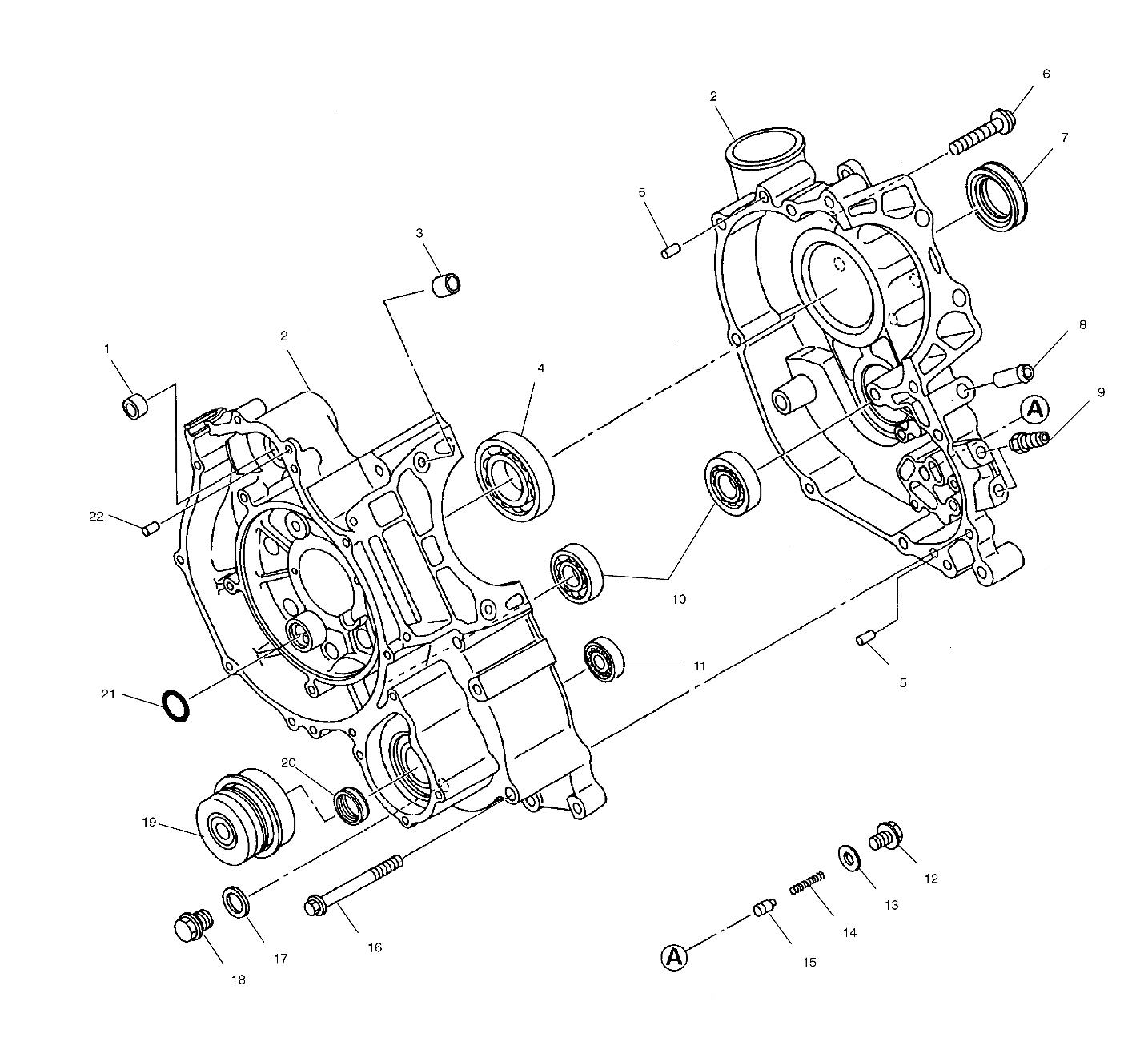 CRANKCASE - A01BA50AA (4963716371D001)