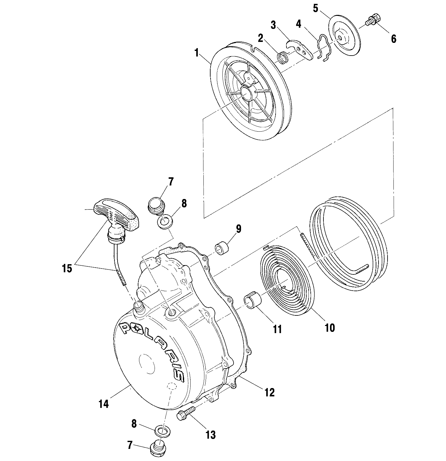 RECOIL STARTER - A01BA50AA (4963716371D006)