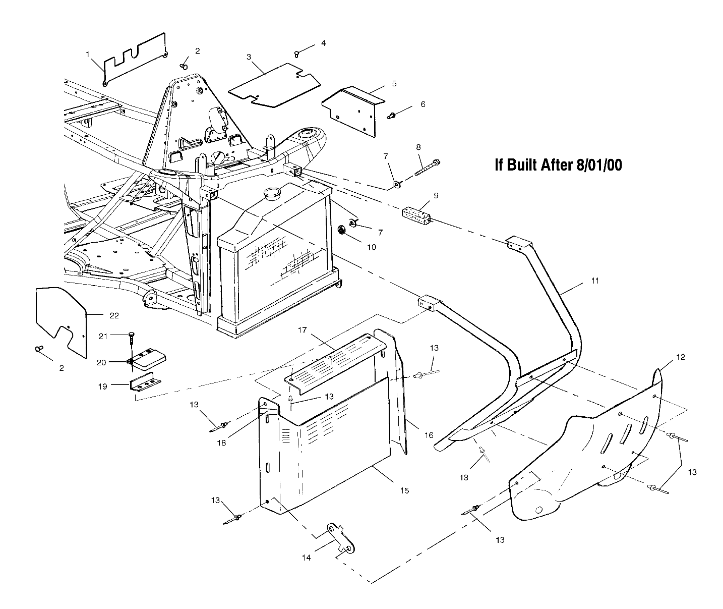 FRONT BUMPER and SHIELDS - A01BG50AA (4963766376A006)