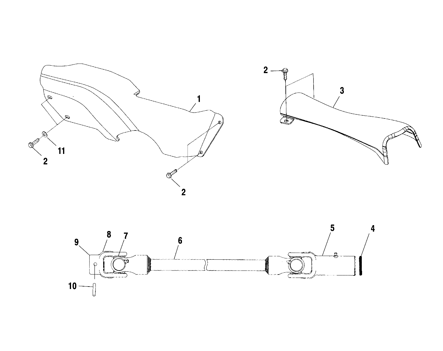 PROP SHAFT - A01BG50AA (4963766376B001)