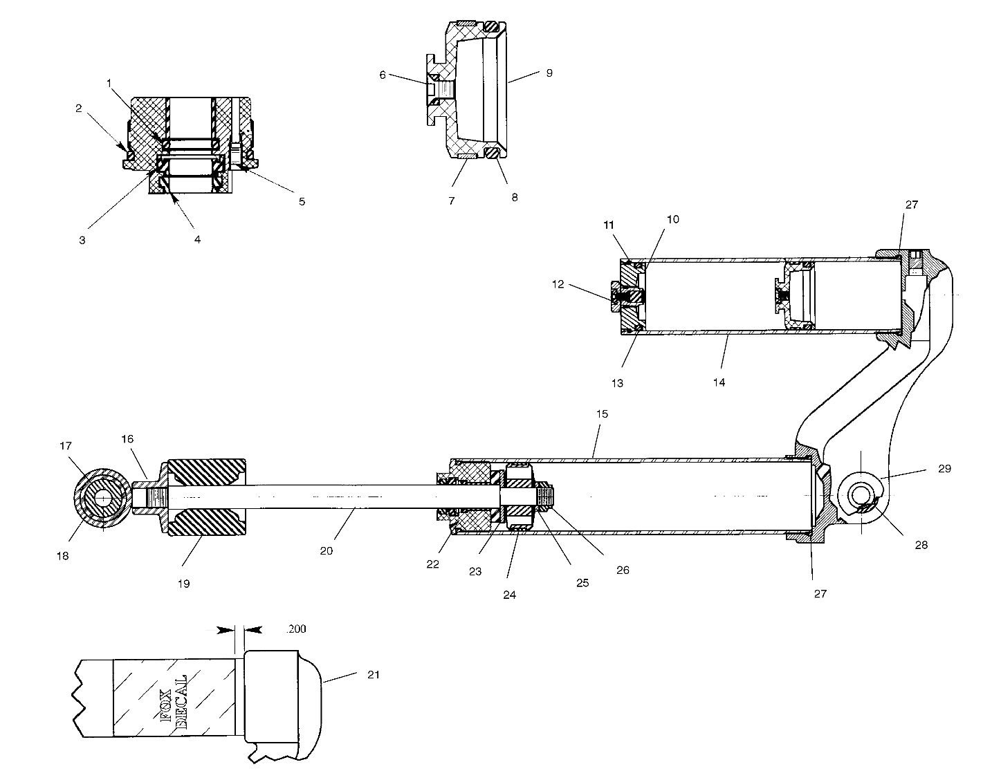 FOX SHOCK, GAS, RESERVOIR - A01BG50AA (4963766376C012)