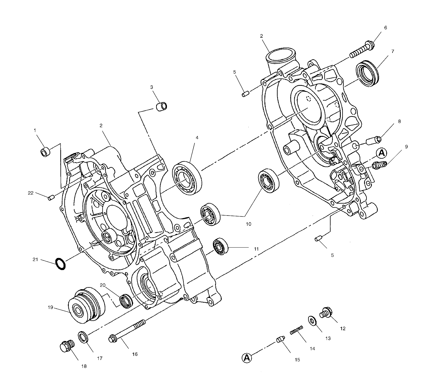 CRANKCASE - A01BG50AA (4963766376C014)