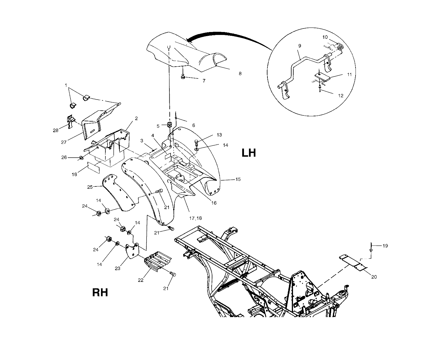 REAR CAB - A01AA32AA (4963816381A004)