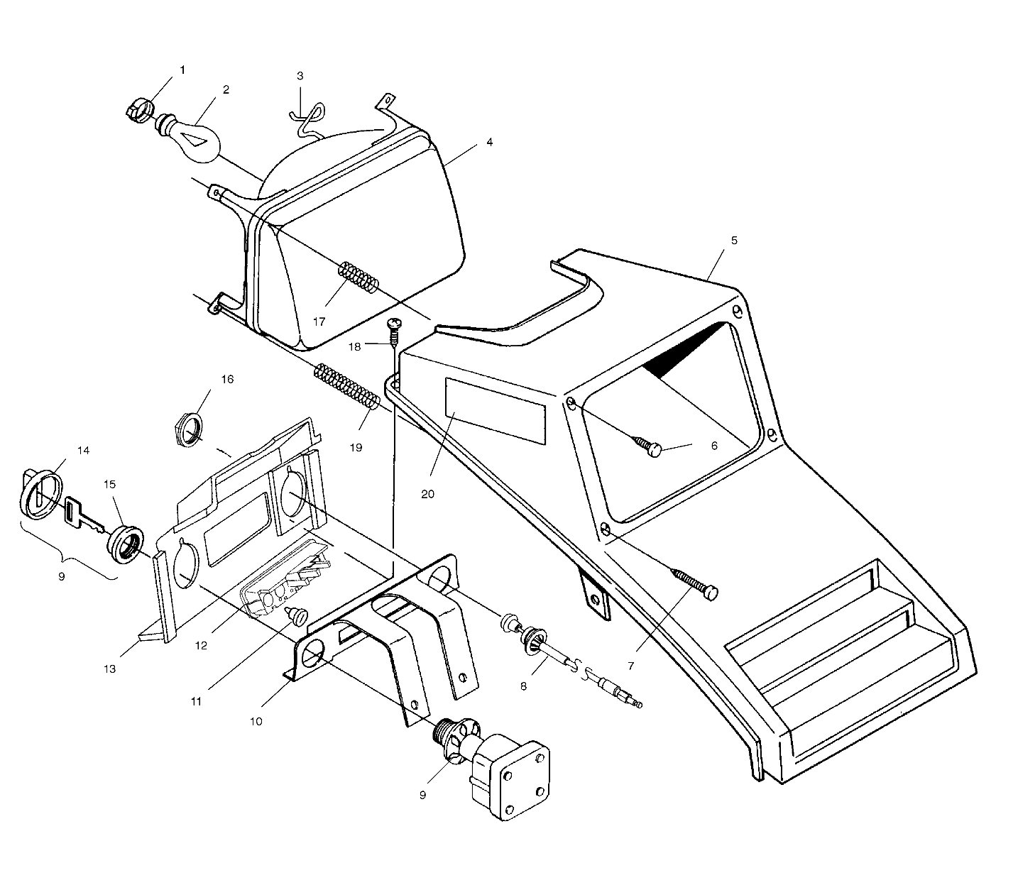 HEADLIGHT - A01AA32AA (4963816381A010)