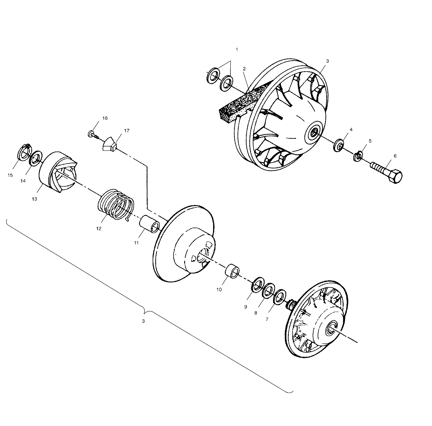 DRIVEN CLUTCH - A01AA32AA (4963816381C003)